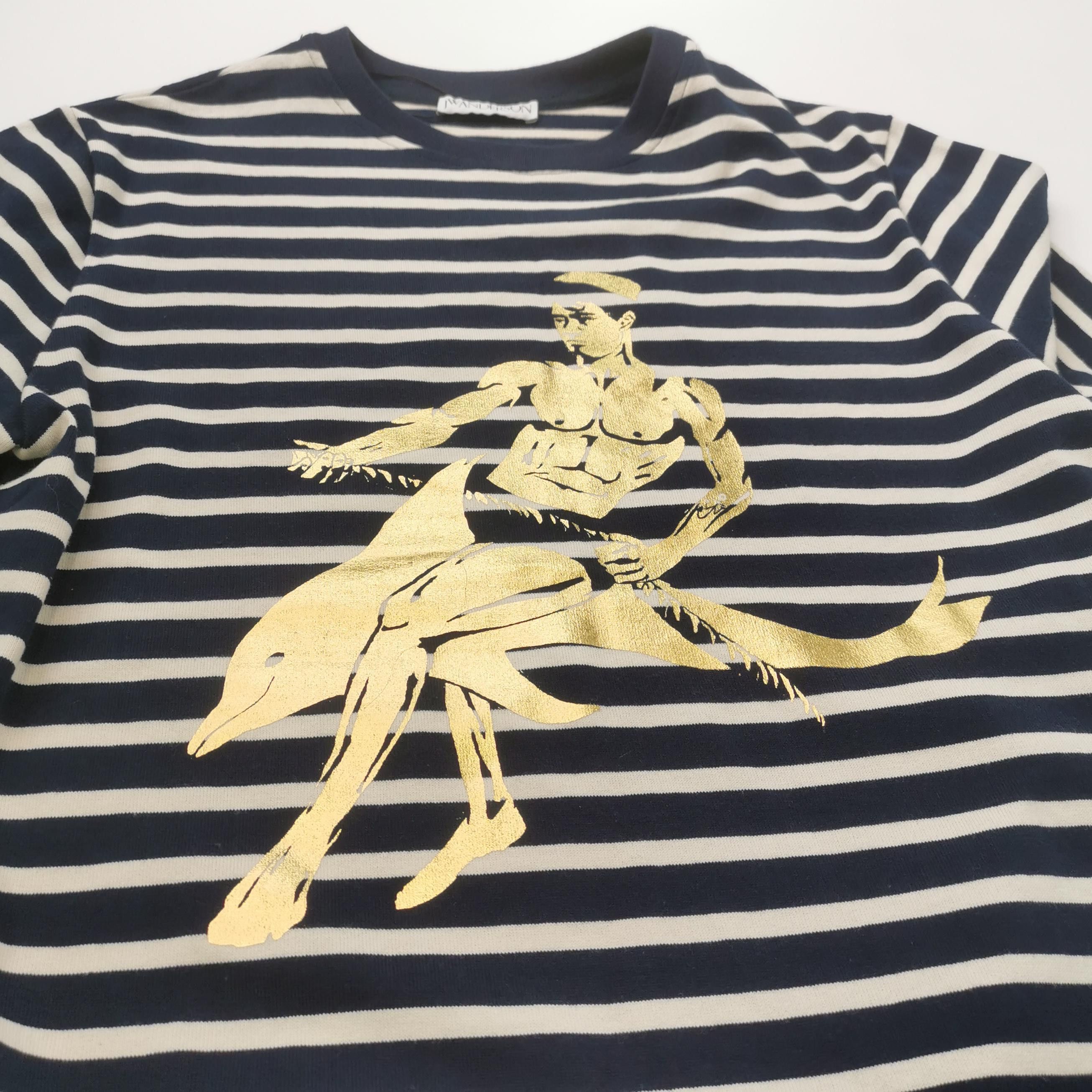 JW Anderson JW Anderson Striped Dolphin Graphic T-Shirt XS Size US XS / EU 42 / 0 - 4 Thumbnail