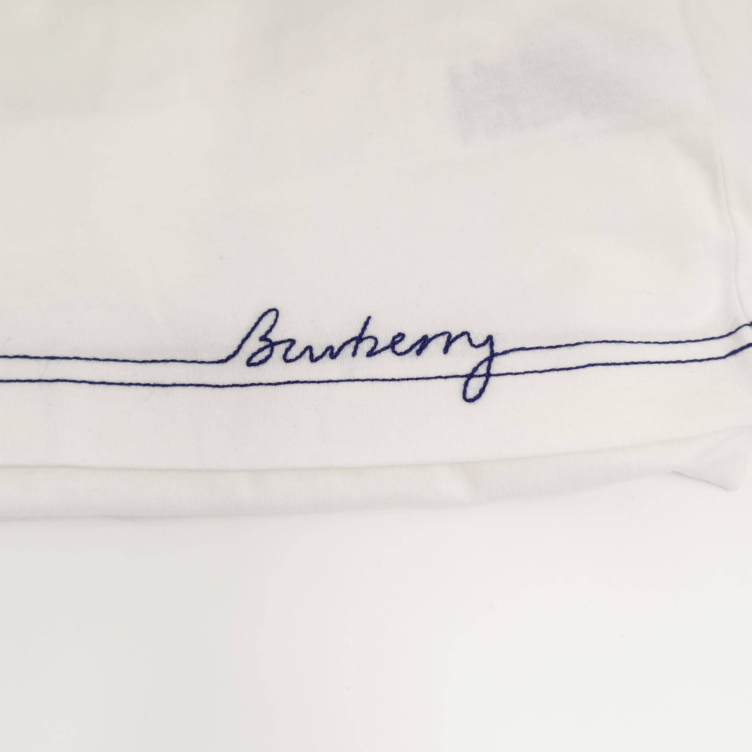 Burberry Burberry Logo Script White T-Shirt XXL Size US XXL / EU 58 / 5 - 4 Thumbnail