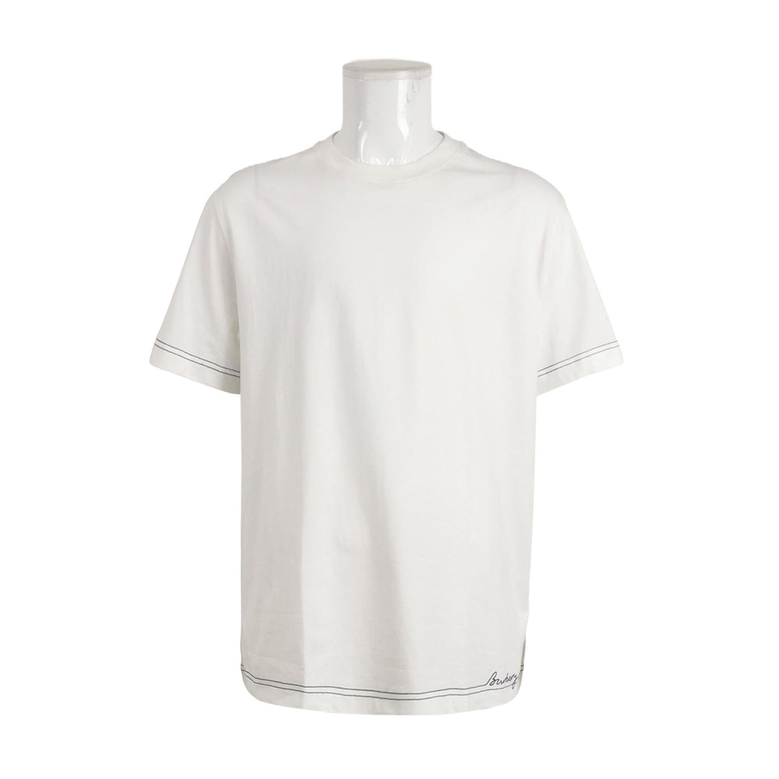 Burberry Burberry Logo Script White T-Shirt XXL Size US XXL / EU 58 / 5 - 2 Thumbnail