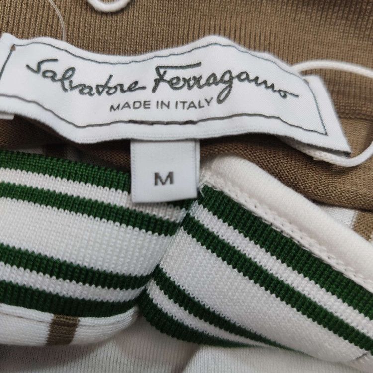 Salvatore Ferragamo Salvatore Ferragamo Striped Cotton Polo Shirt M Size US M / EU 48-50 / 2 - 9 Thumbnail