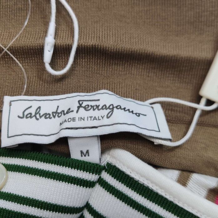 Salvatore Ferragamo Salvatore Ferragamo Striped Cotton Polo Shirt M Size US M / EU 48-50 / 2 - 7 Thumbnail
