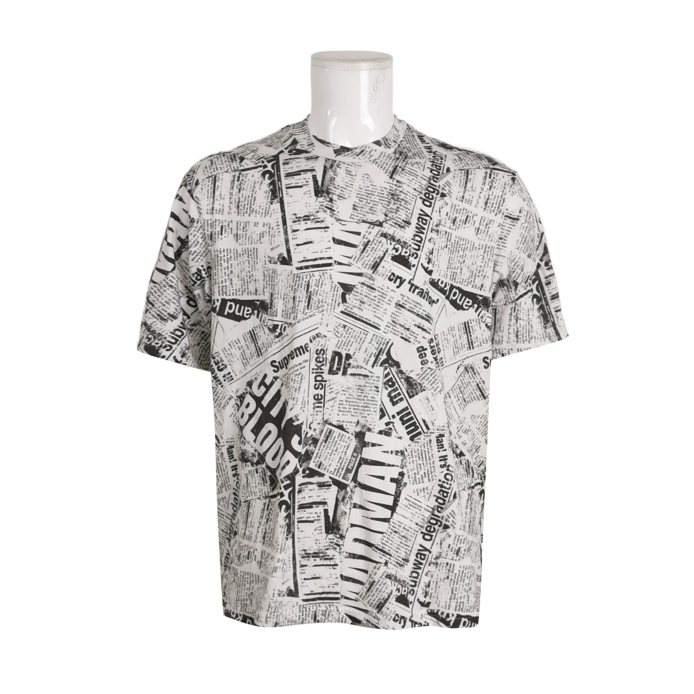 Supreme Supreme Tiger Newspaper Print T-Shirt Size M Size US M / EU 48-50 / 2 - 2 Thumbnail