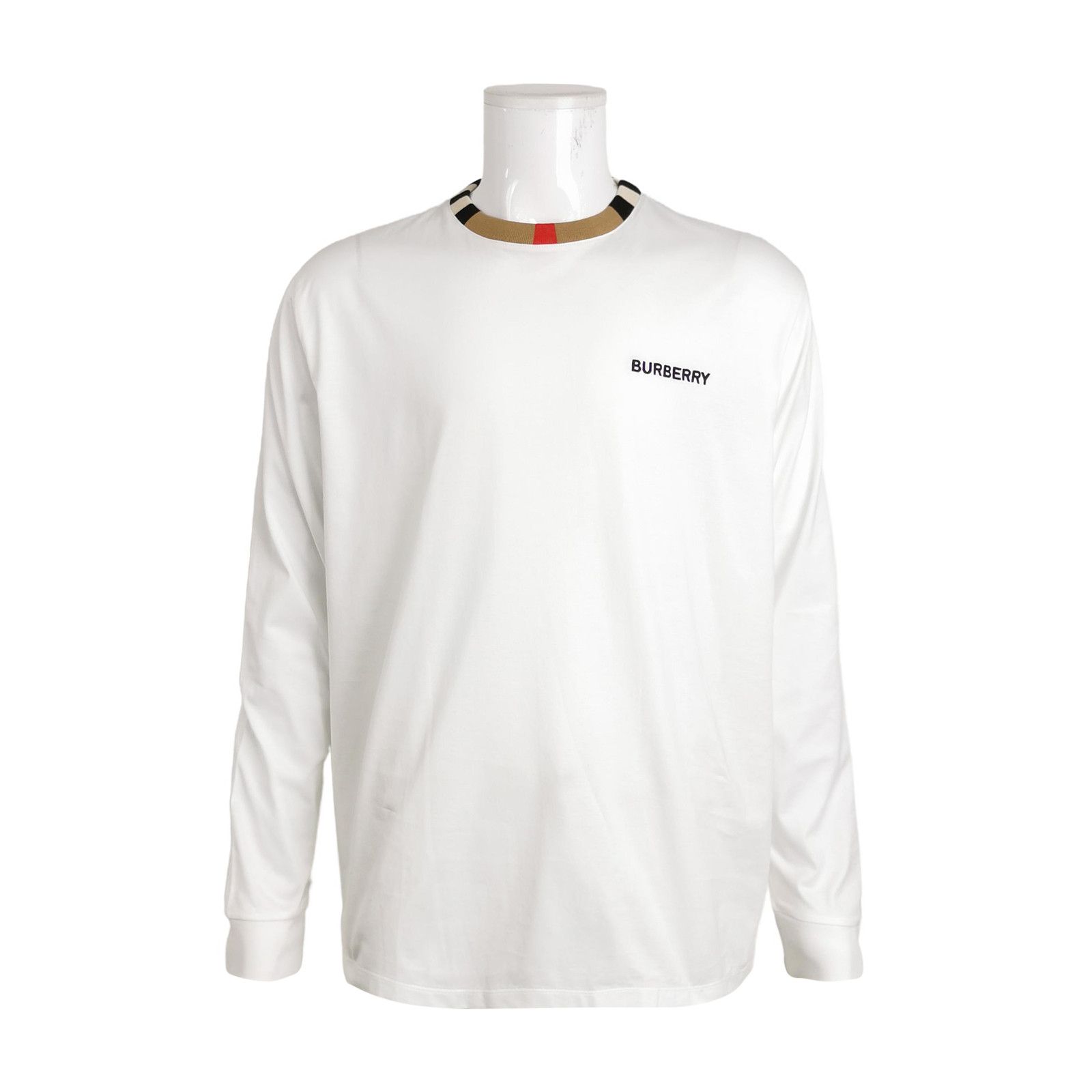 Burberry Burberry Icon Check Collar Logo Long Sleeve T-Shirt L Size US L / EU 52-54 / 3 - 2 Thumbnail