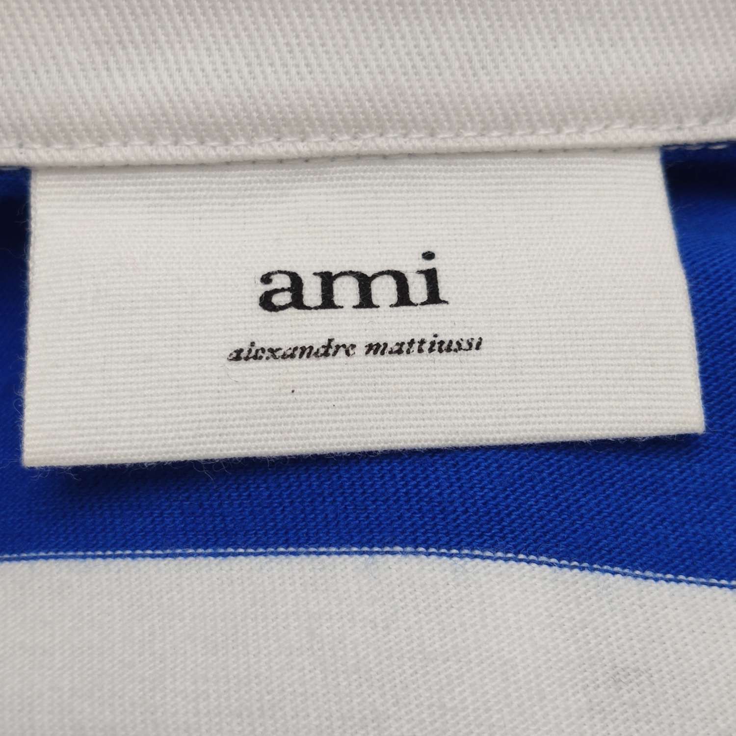 AMI AMI Striped Long Sleeve Polo Shirt S Size US S / EU 44-46 / 1 - 7 Thumbnail