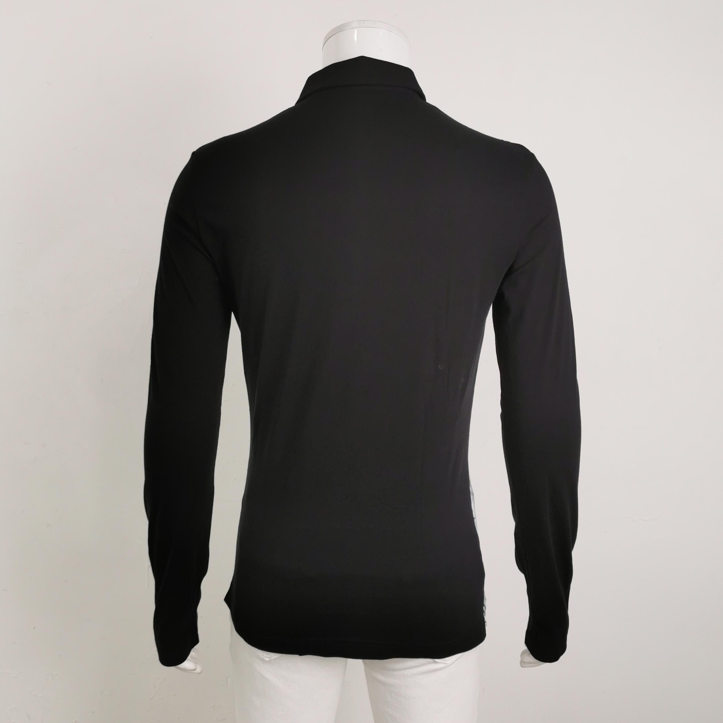 Versace Versace Jeans Graphic Print Long Sleeve Polo US XS Size US XS / EU 42 / 0 - 3 Thumbnail