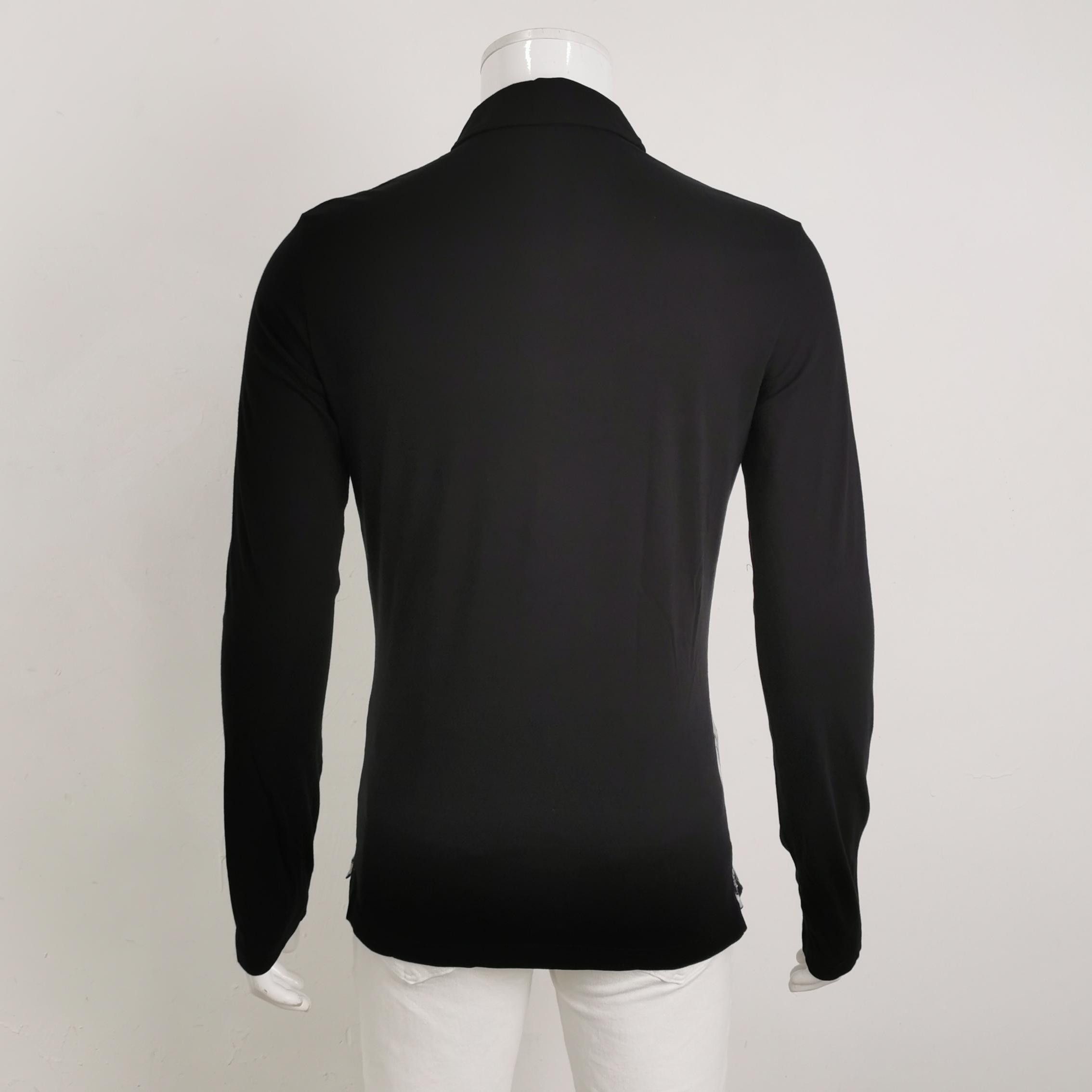 Versace Versace Jeans Graphic Print Long Sleeve Polo US XS Size US XS / EU 42 / 0 - 3 Thumbnail
