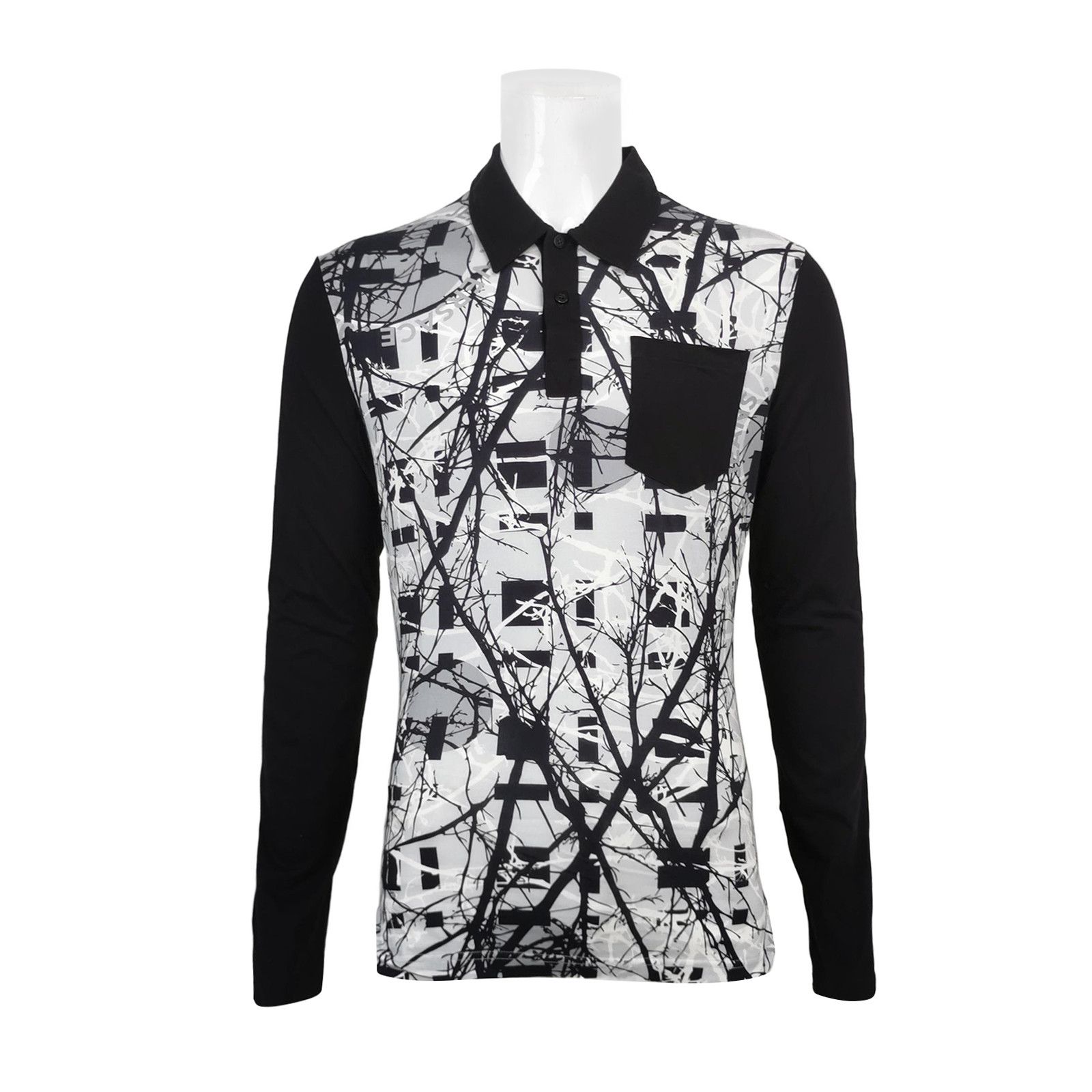 Versace Versace Jeans Graphic Long Sleeve Polo Shirt US S Size US S / EU 44-46 / 1 - 2 Thumbnail