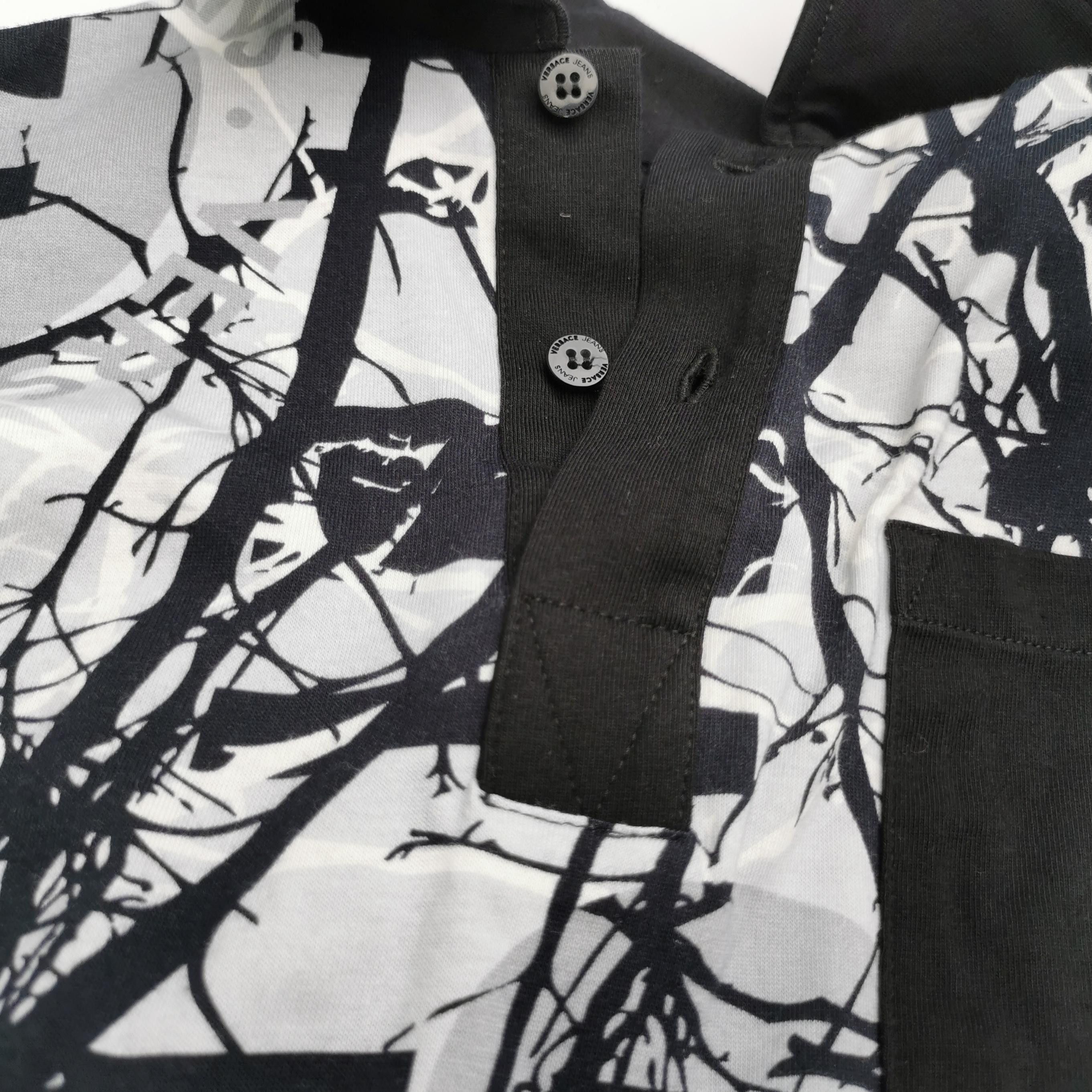 Versace Versace Jeans Graphic Long Sleeve Polo Shirt US S Size US S / EU 44-46 / 1 - 4 Thumbnail