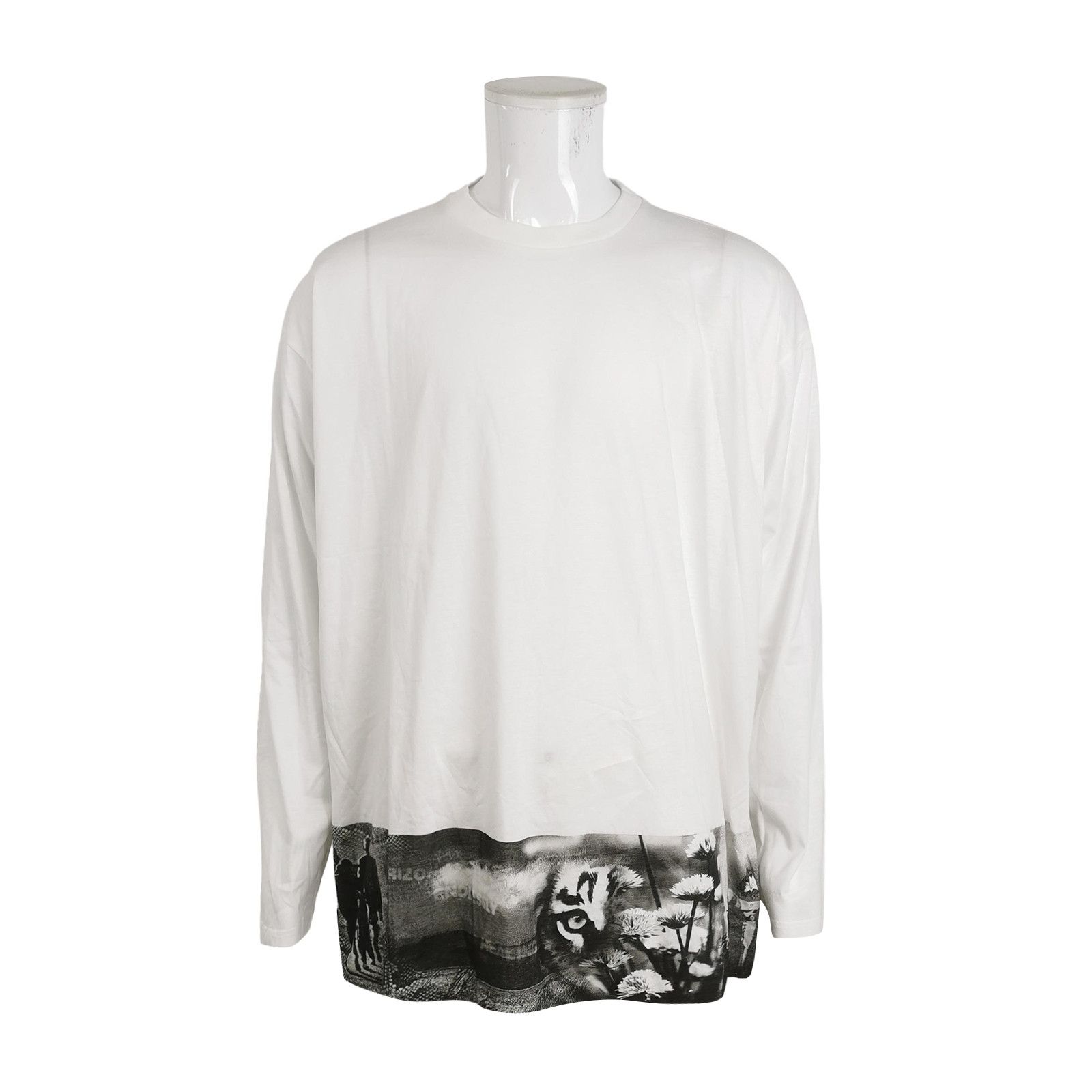 Prada Prada Graphic Hem Long Sleeve T-Shirt XL Size US XL / EU 56 / 4 - 2 Thumbnail