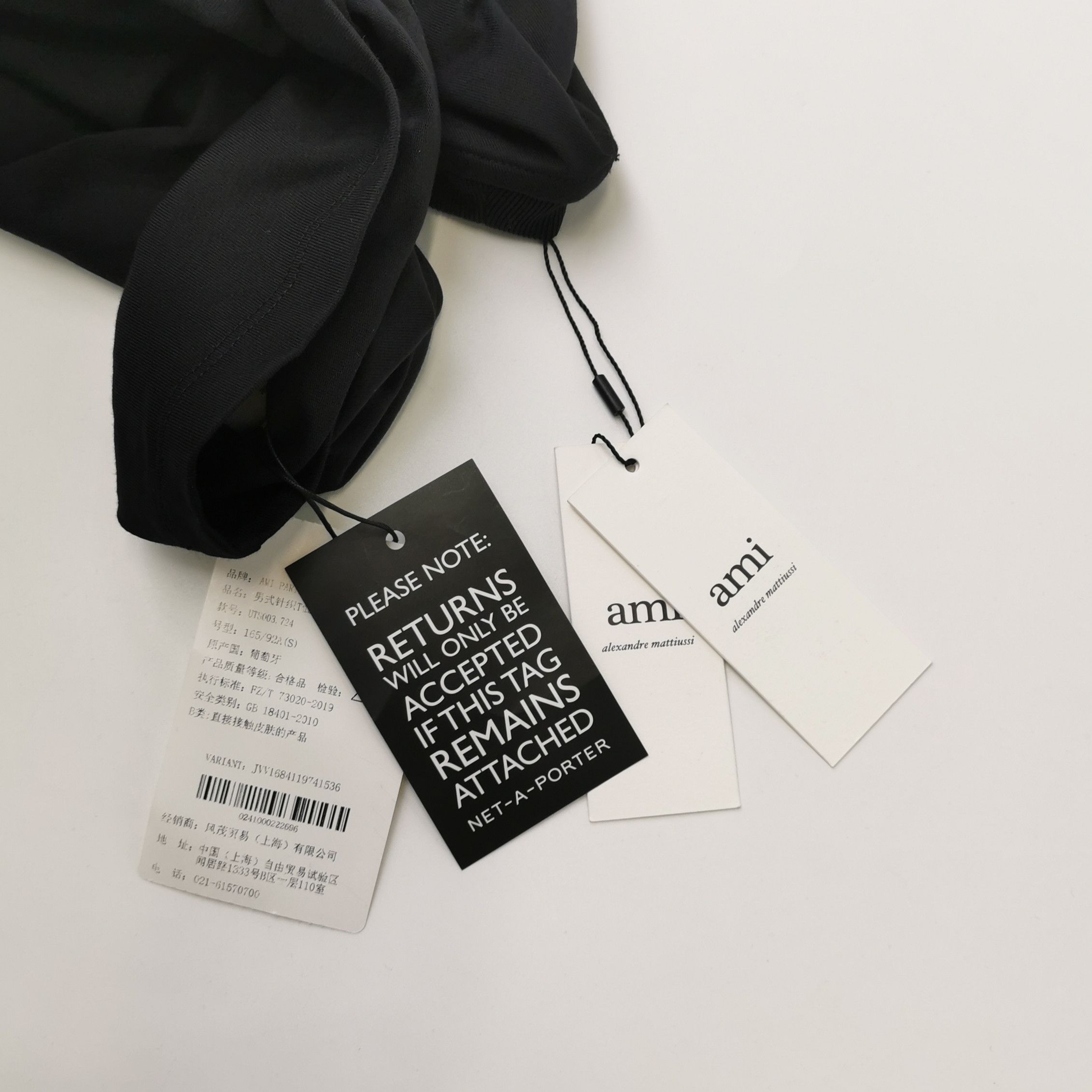 AMI AMI Ami de Coeur Black T-Shirt Size S Size US S / EU 44-46 / 1 - 5 Thumbnail