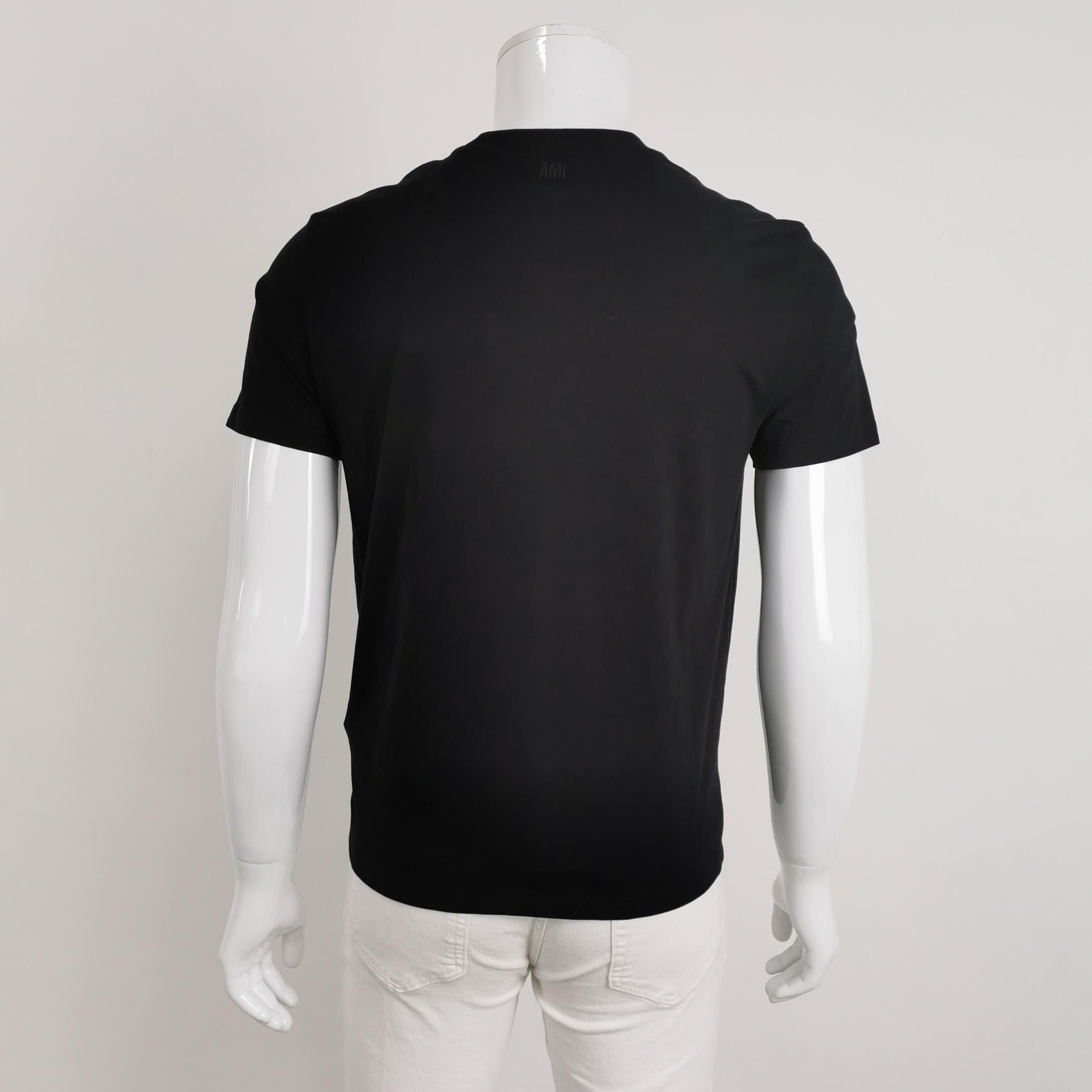 AMI AMI Ami de Coeur Black T-Shirt Size S Size US S / EU 44-46 / 1 - 3 Thumbnail