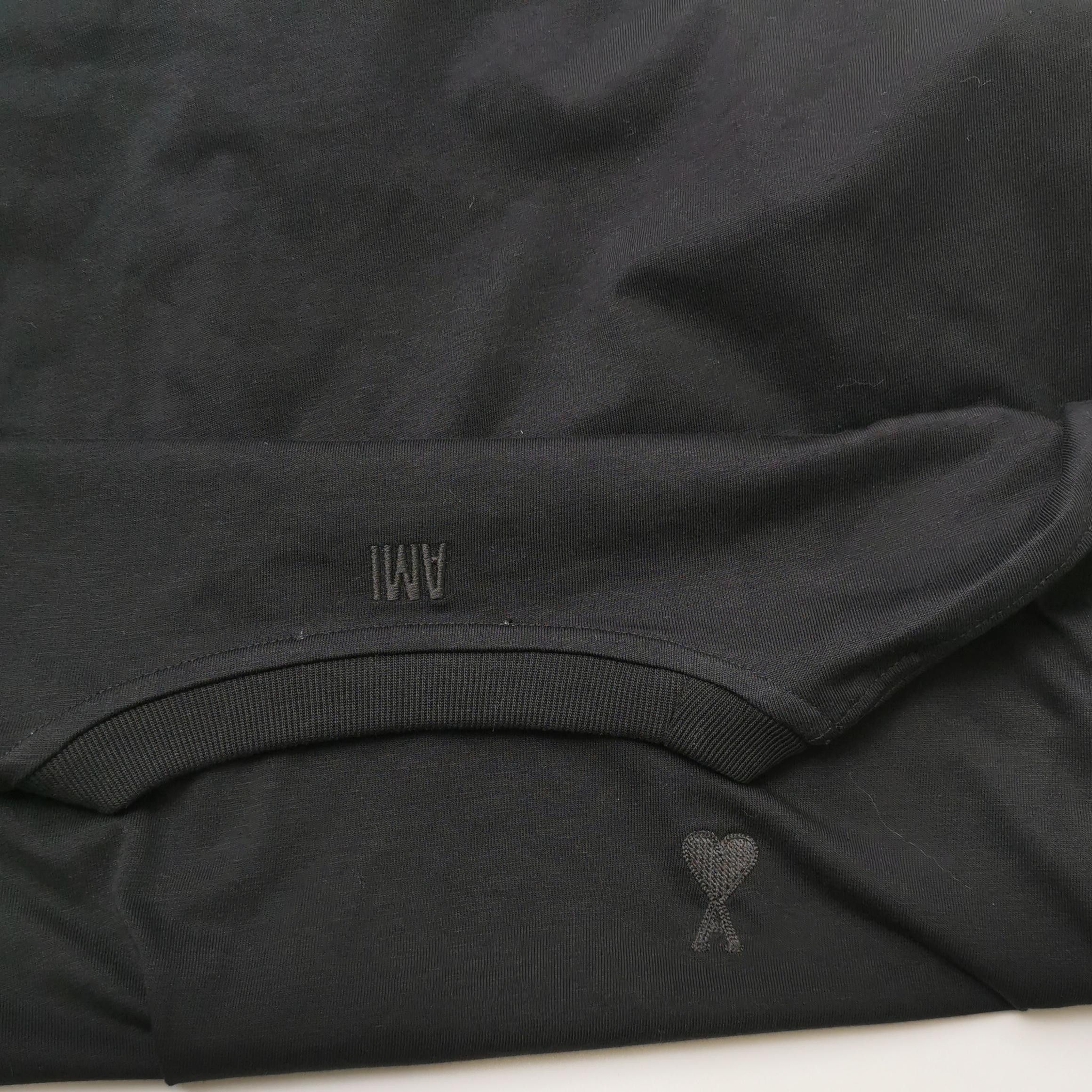 AMI AMI Ami de Coeur Black T-Shirt Size S Size US S / EU 44-46 / 1 - 4 Thumbnail