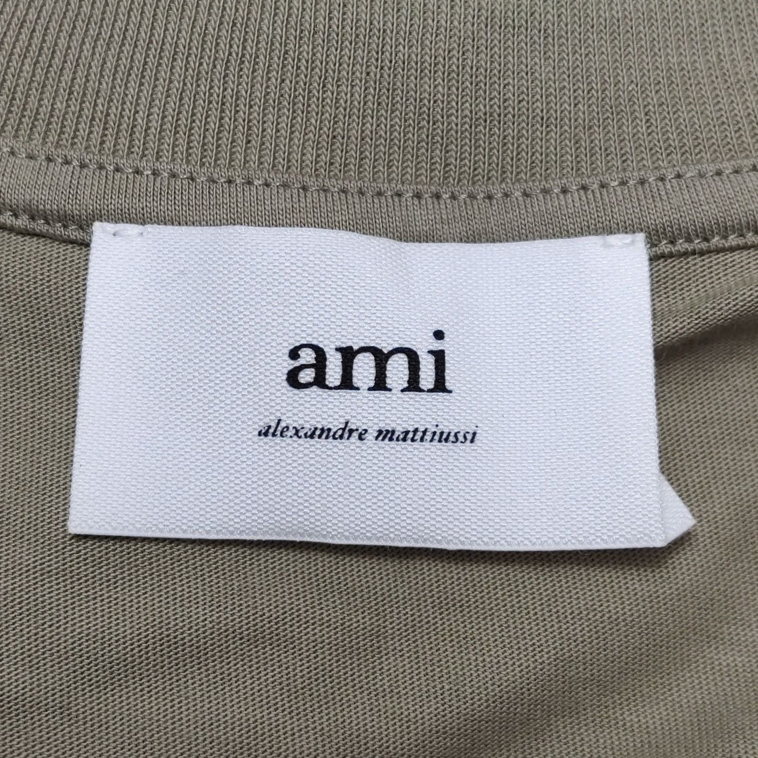 AMI AMI Alexandre Mattiussi Olive Embroidered T-Shirt S Size US S / EU 44-46 / 1 - 6 Thumbnail