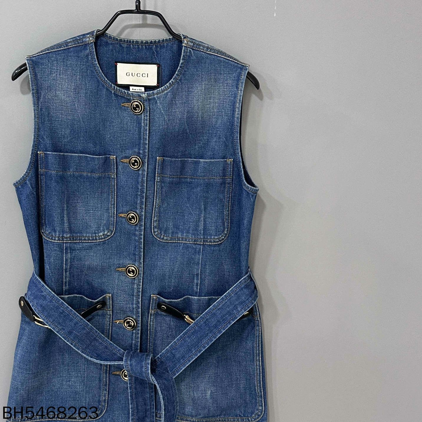 Gucci Gucci Denim Gold Dress M Women Size M / US 6-8 / IT 42-44 - 2 Thumbnail