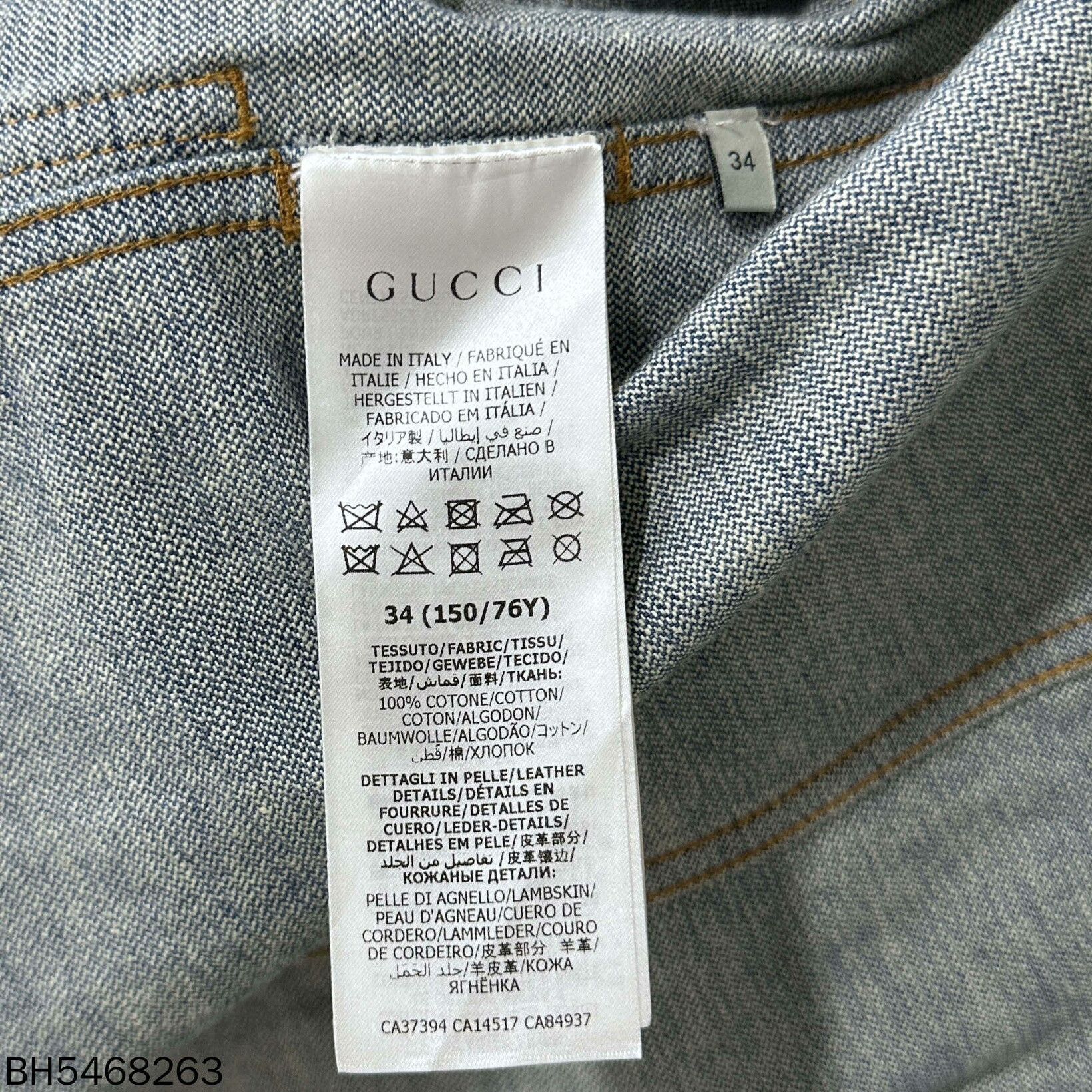 Gucci Gucci Denim Gold Dress M Women Size M / US 6-8 / IT 42-44 - 4 Thumbnail