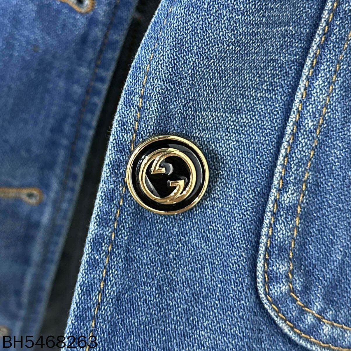 Gucci Gucci Denim Gold Dress M Women Size M / US 6-8 / IT 42-44 - 6 Thumbnail
