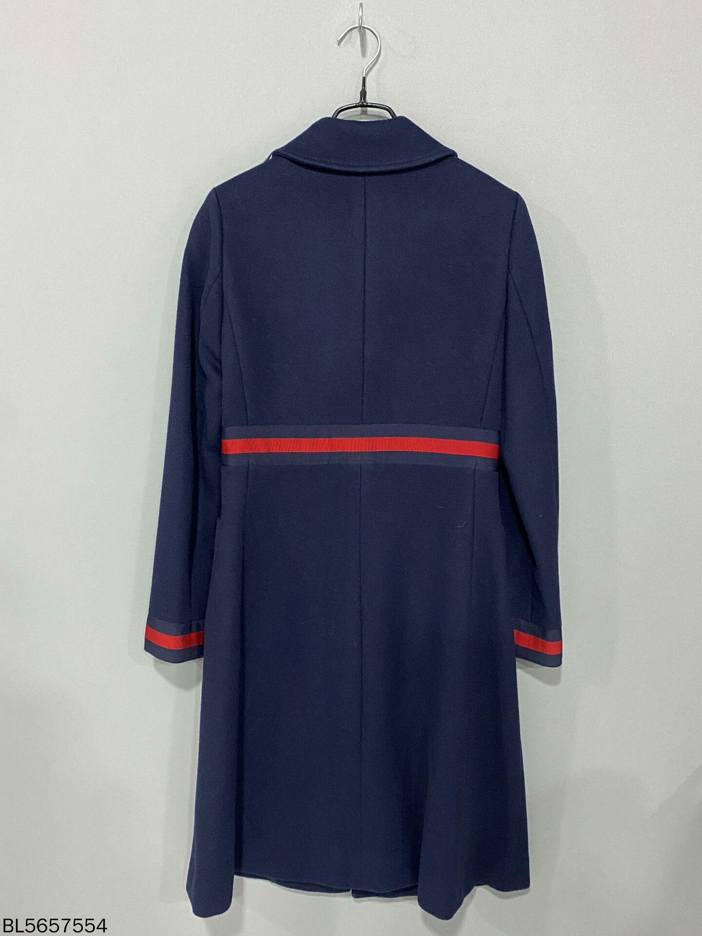 Gucci Gucci Long Blue Coat S Women Size S / US 4 / IT 40 - 3 Thumbnail