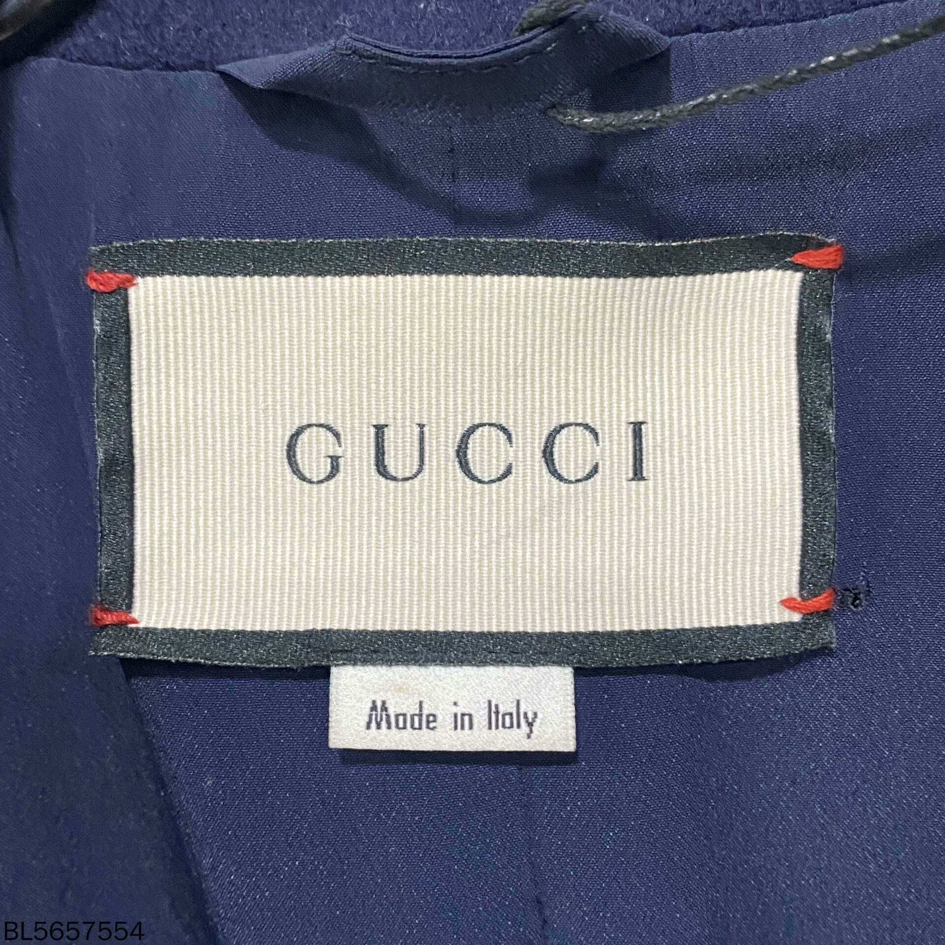 Gucci Gucci Long Blue Coat S Women Size S / US 4 / IT 40 - 5 Thumbnail