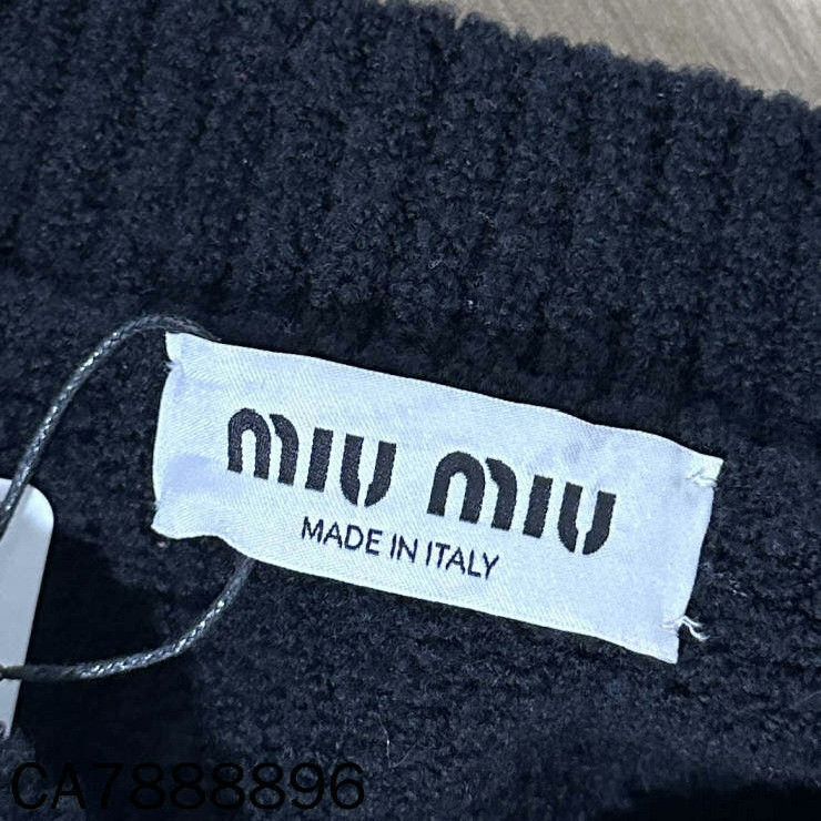 Miu Miu Miu Miu Retro Black Skirt 26 Women Size 26" / US 2 / IT 38 - 5 Thumbnail