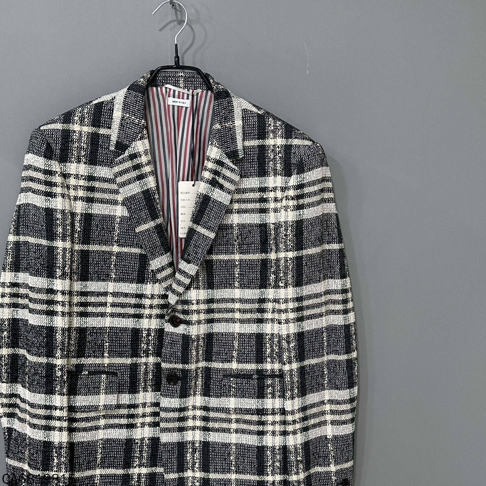 Thom Browne Thom Browne Plaid Black Jacket it_36 Women Size XS / US 0-2 / IT 36-38 - 2 Thumbnail
