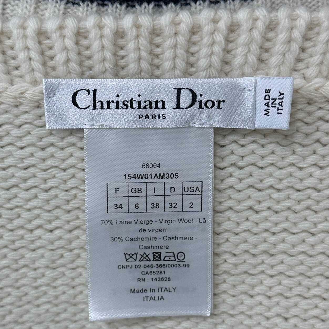 Dior Dior Striped Black Sweater XS Women Size XS / US 0-2 / IT 36-38 - 7 Thumbnail