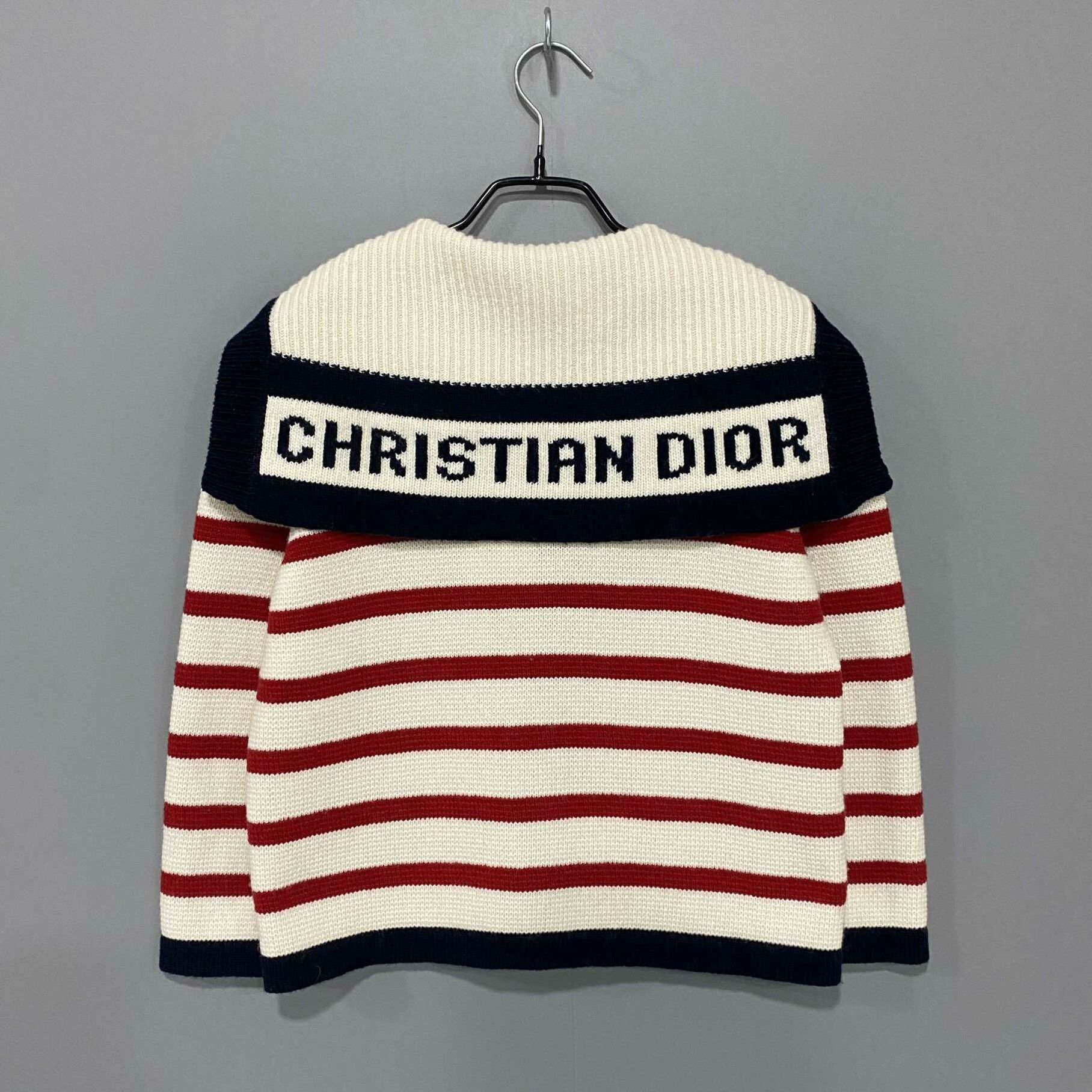 Dior Dior Knit Striped Red Sweater XS Women Size XS / US 0-2 / IT 36-38 - 3 Thumbnail