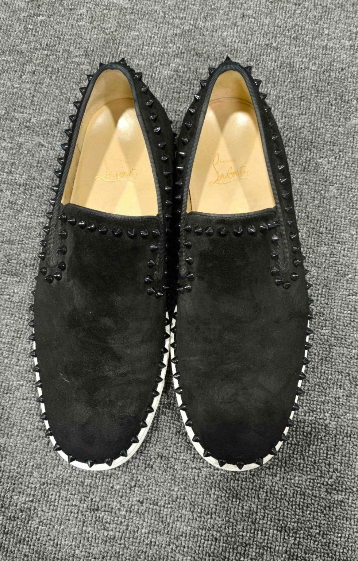 Christian Louboutin Christian Louboutin Suede Red Lowtop Sneakers 9.5 Men Size US 9.5 / EU 42-43 - 2 Thumbnail