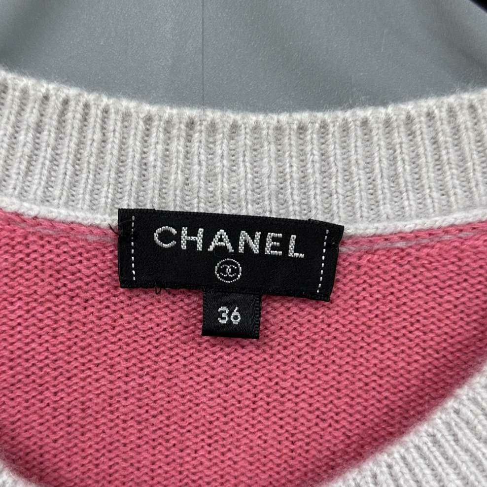 Chanel Chanel Knit Pink Sweater S Women Size S / US 4 / IT 40 - 4 Thumbnail