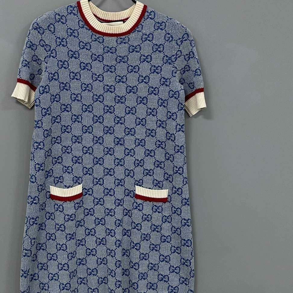Gucci Gucci Blue Dress S Women Size S / US 4 / IT 40 - 2 Thumbnail