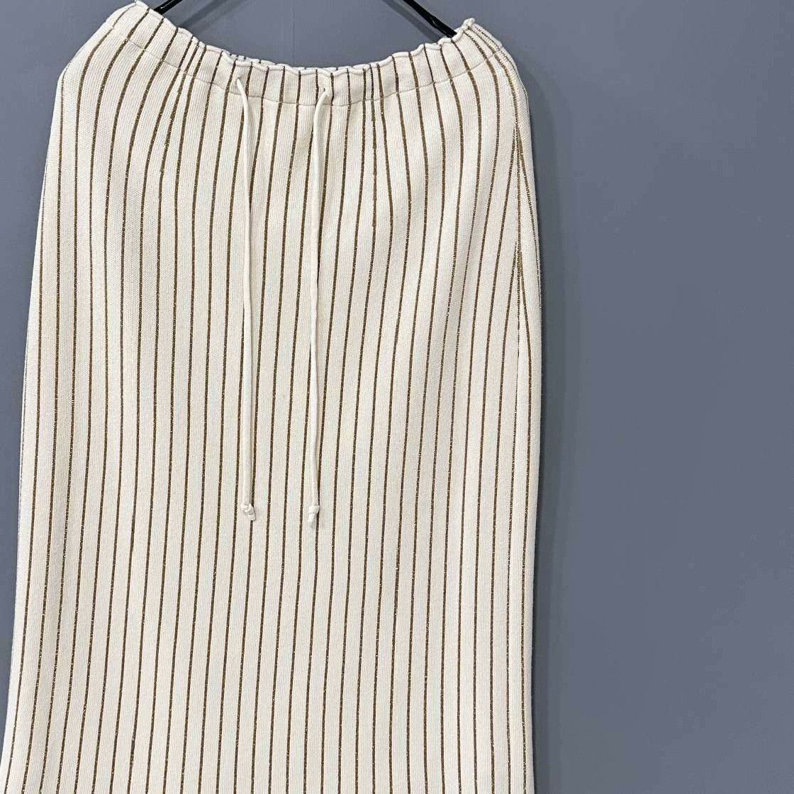 Gucci Gucci Striped Gold Skirt 26 Women Size 26" / US 2 / IT 38 - 2 Thumbnail
