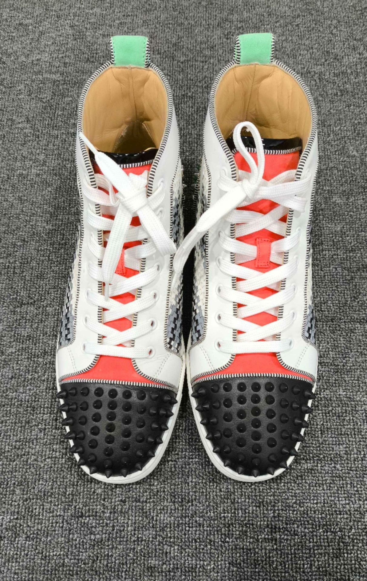 Christian Louboutin Christian Louboutin Knit Hitop Sneakers 10 Men Size US 10 / EU 43 - 2 Thumbnail