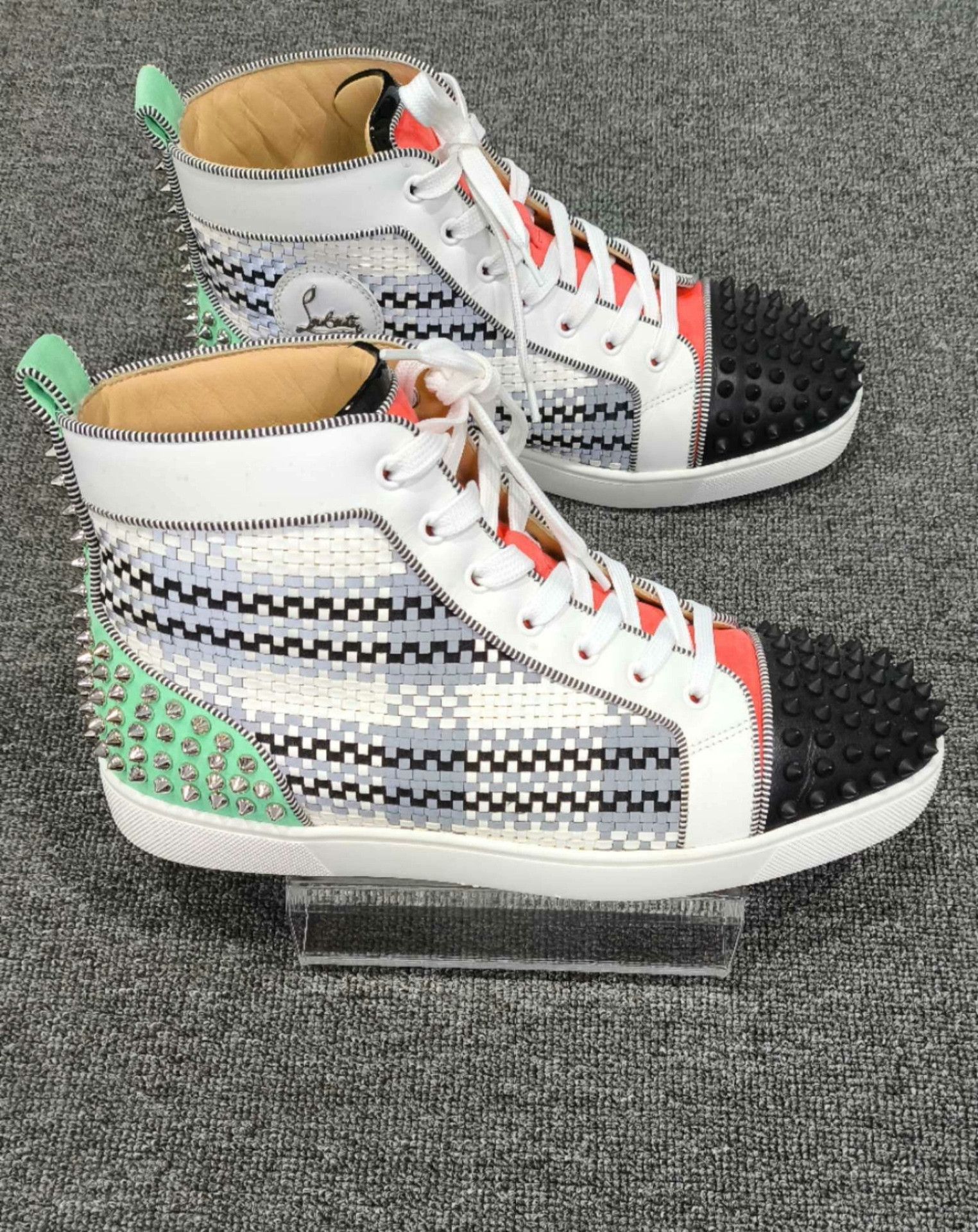 Christian Louboutin Christian Louboutin Knit Hitop Sneakers 10 Men Size US 10 / EU 43 - 4 Thumbnail