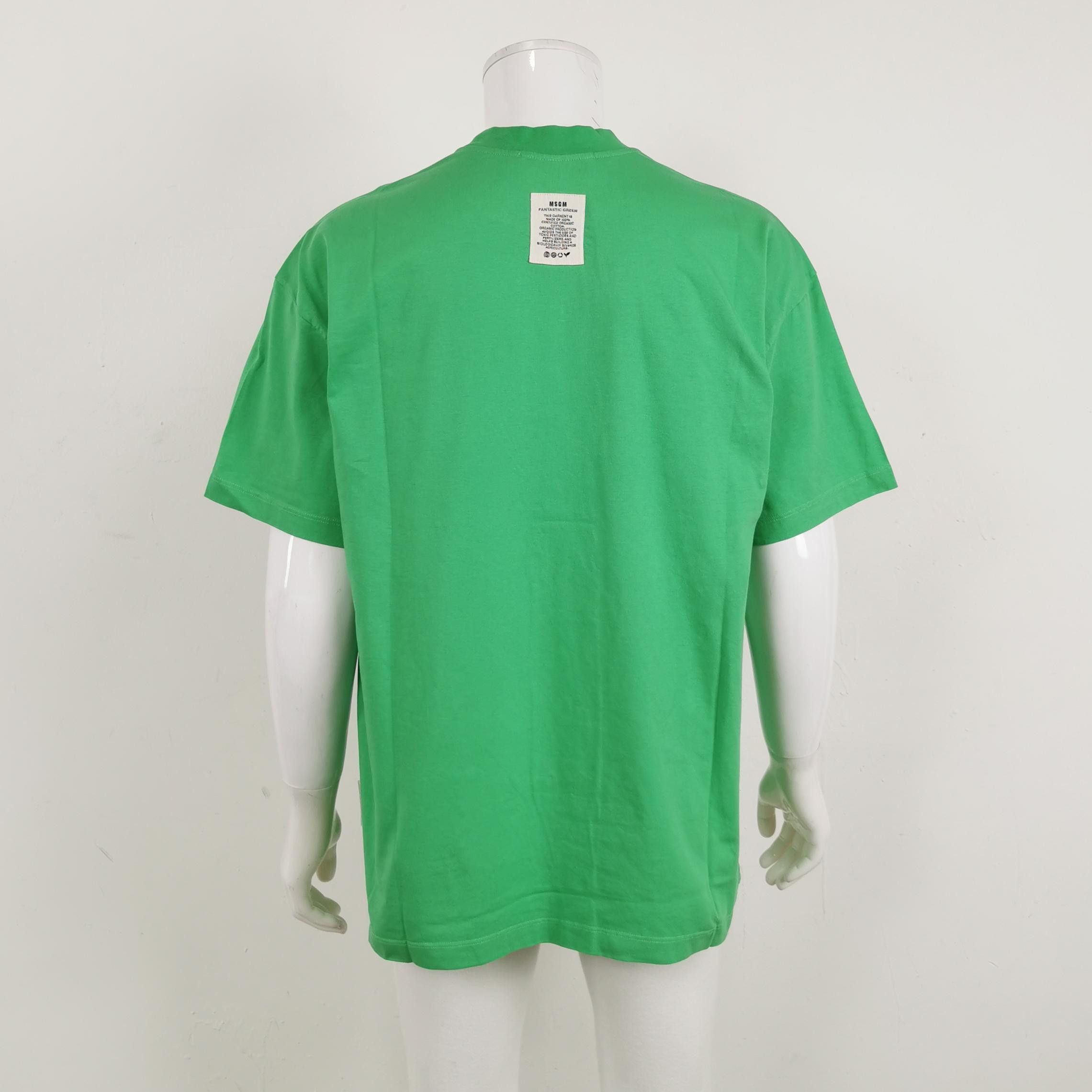 MSGM MSGM Earth Graphic Organic Cotton T-Shirt L Size US L / EU 52-54 / 3 - 3 Thumbnail