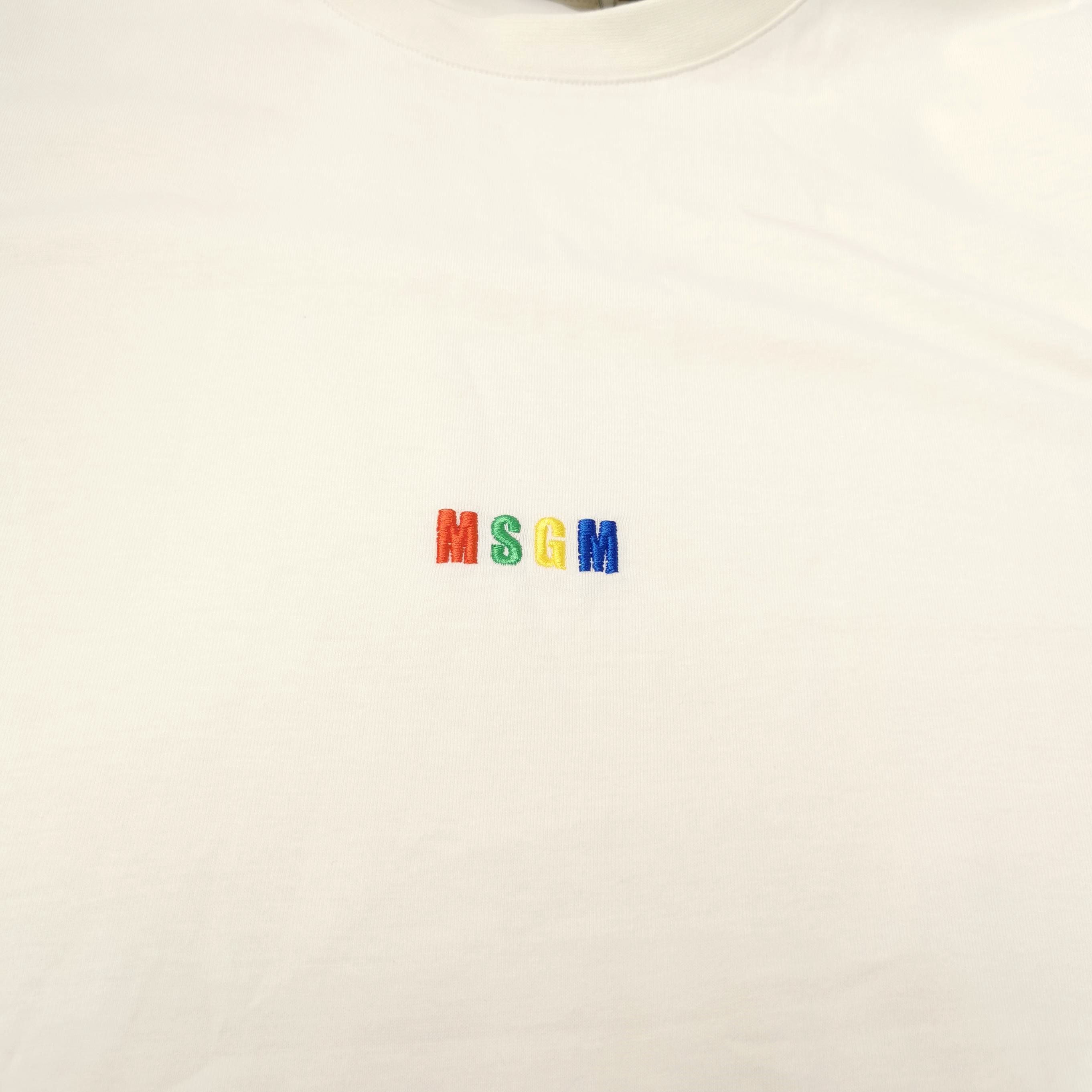 MSGM MSGM Embroidered Multi-Color Logo T-Shirt Size M Size US M / EU 48-50 / 2 - 4 Thumbnail