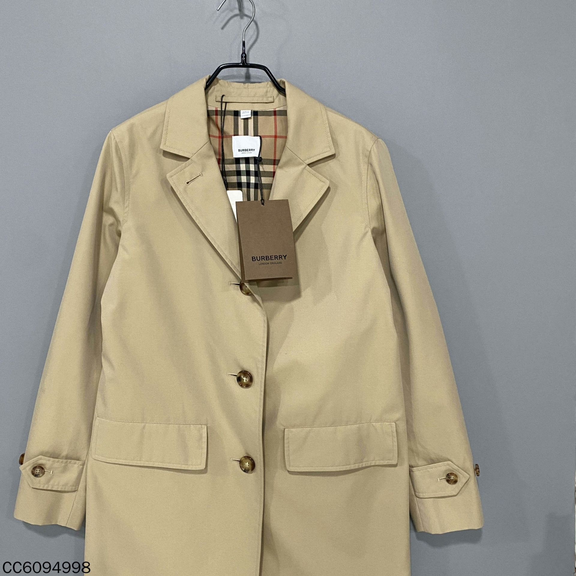Burberry Burberry Plaid Beige Coat uk_2 Women Size XXS / US 00 / IT 34 - 2 Thumbnail