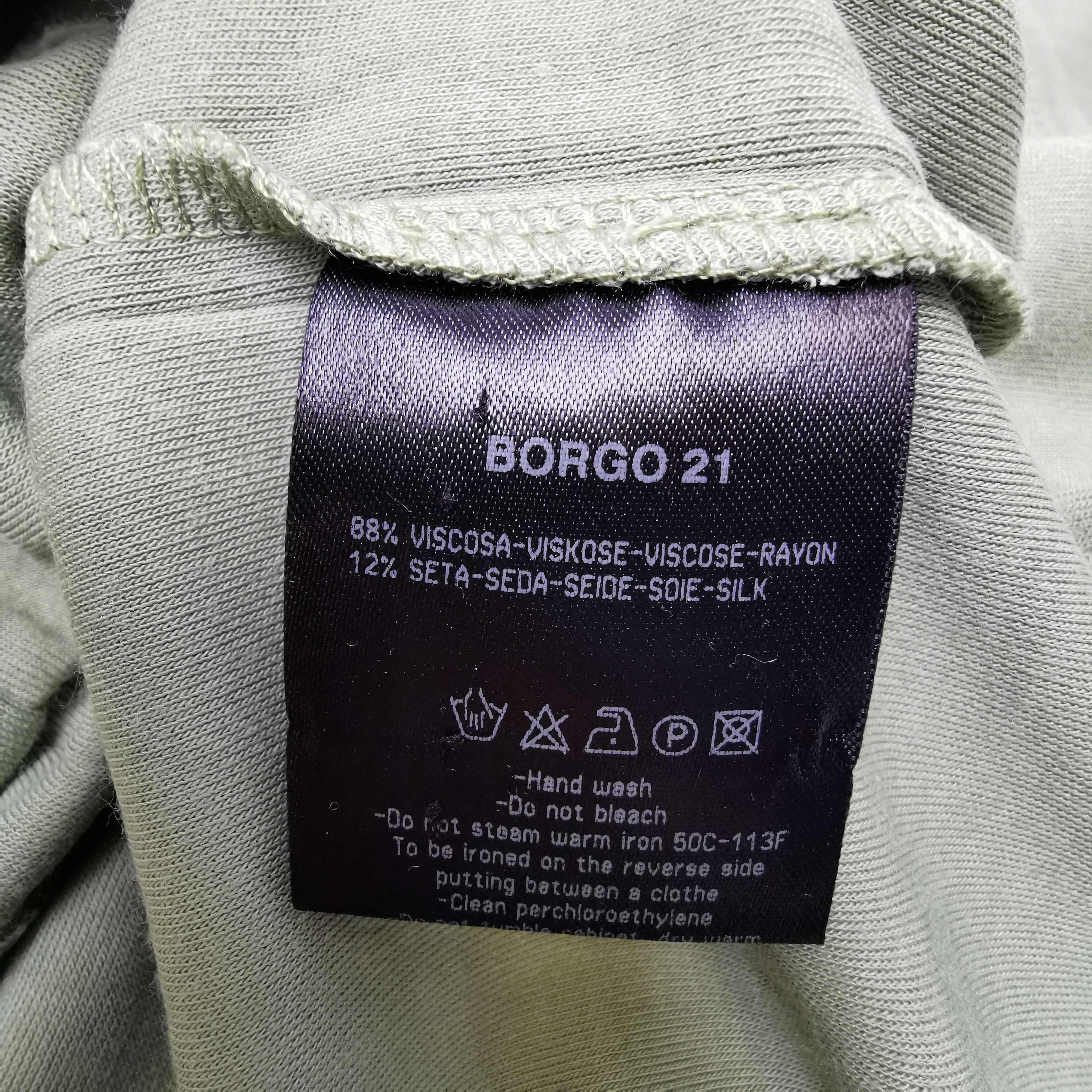 Giorgio Armani Giorgio Armani Silk Blend Crewneck T-Shirt 50 Size US M / EU 48-50 / 2 - 7 Thumbnail