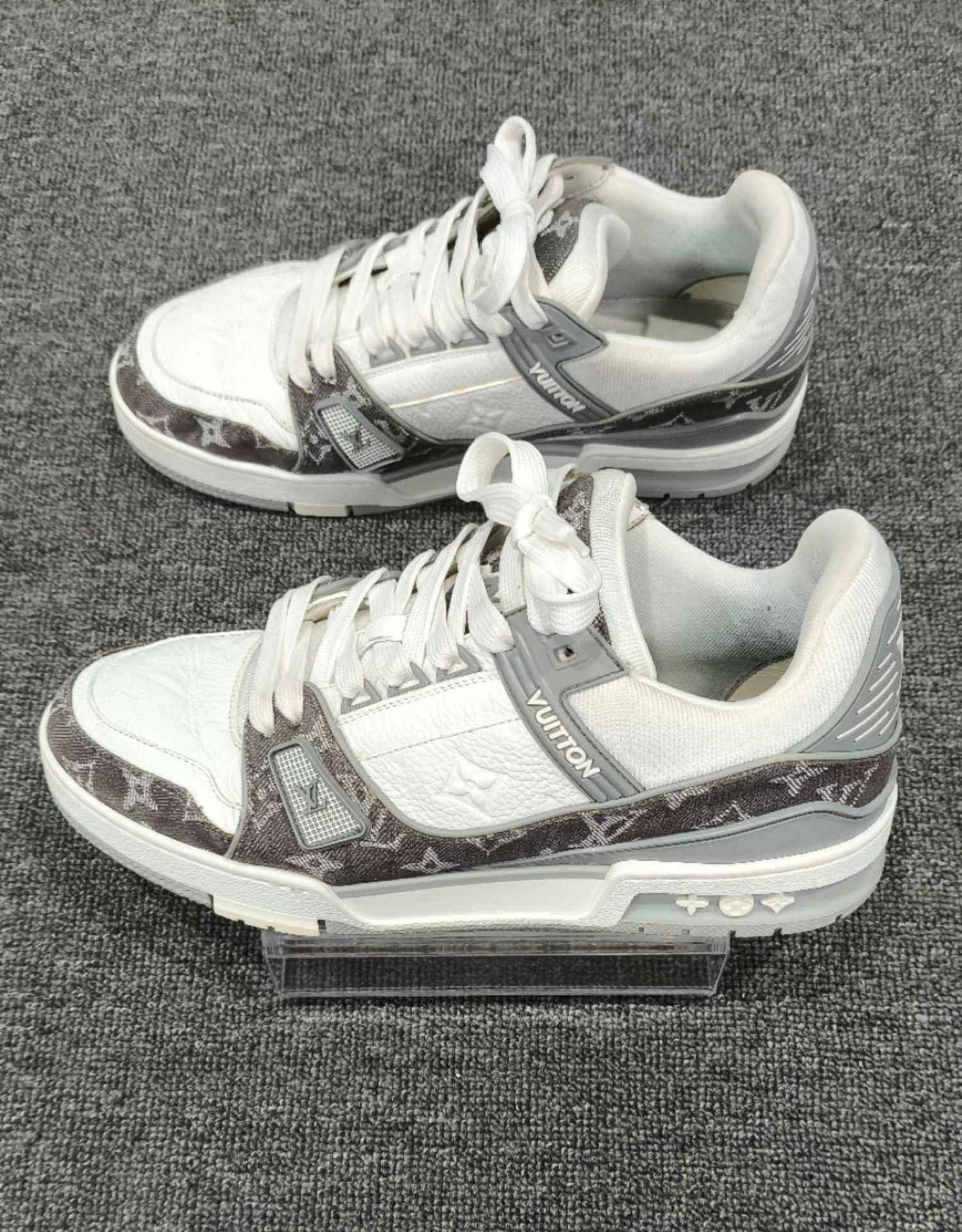 Louis Vuitton Louis Vuitton Training Denim Gray Lowtop Sneakers 8 Men Size US 8 / EU 41 - 4 Thumbnail