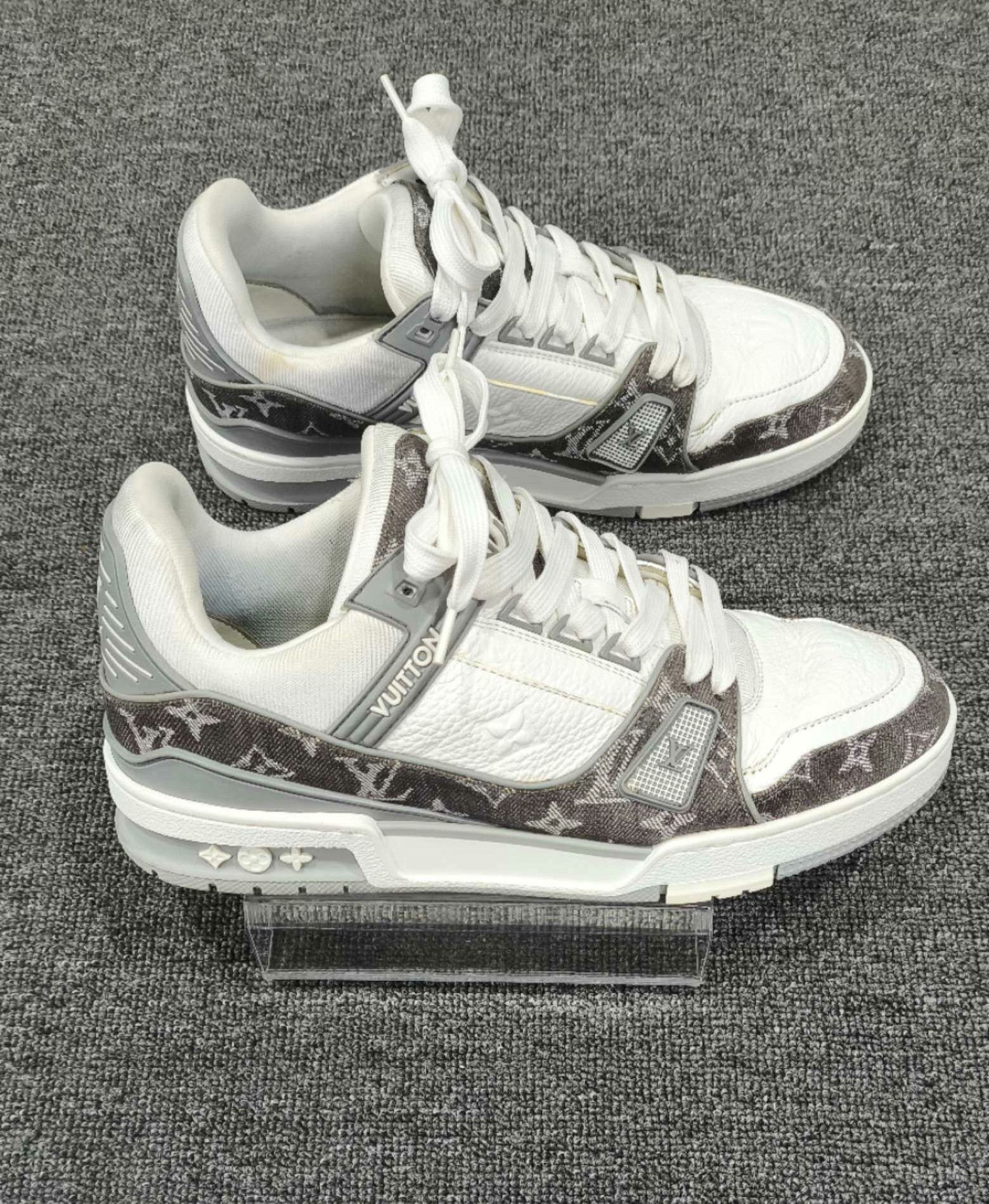 Louis Vuitton Louis Vuitton Training Denim Gray Lowtop Sneakers 8 Men Size US 8 / EU 41 - 3 Thumbnail