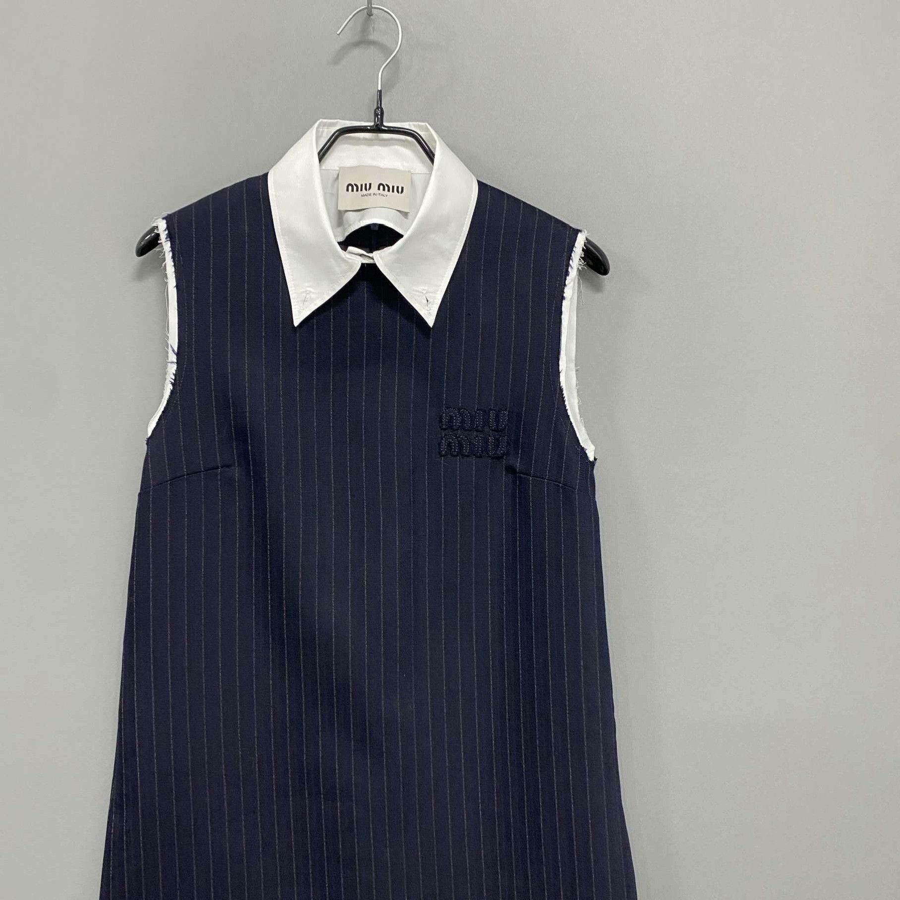 Miu Miu Miu Miu Striped Dress it_36 Women Size XS / US 0-2 / IT 36-38 - 2 Thumbnail