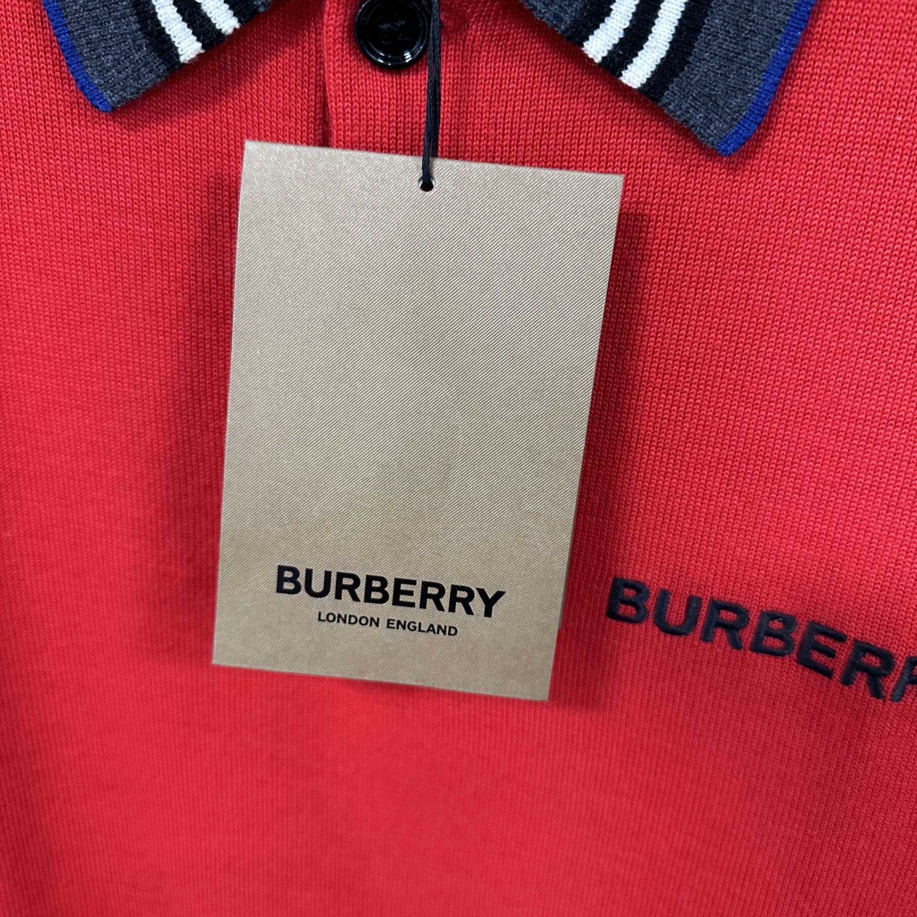 Burberry Burberry Retro Embroidered Red Polo m Men Size US M / EU 48-50 / 2 - 6 Thumbnail
