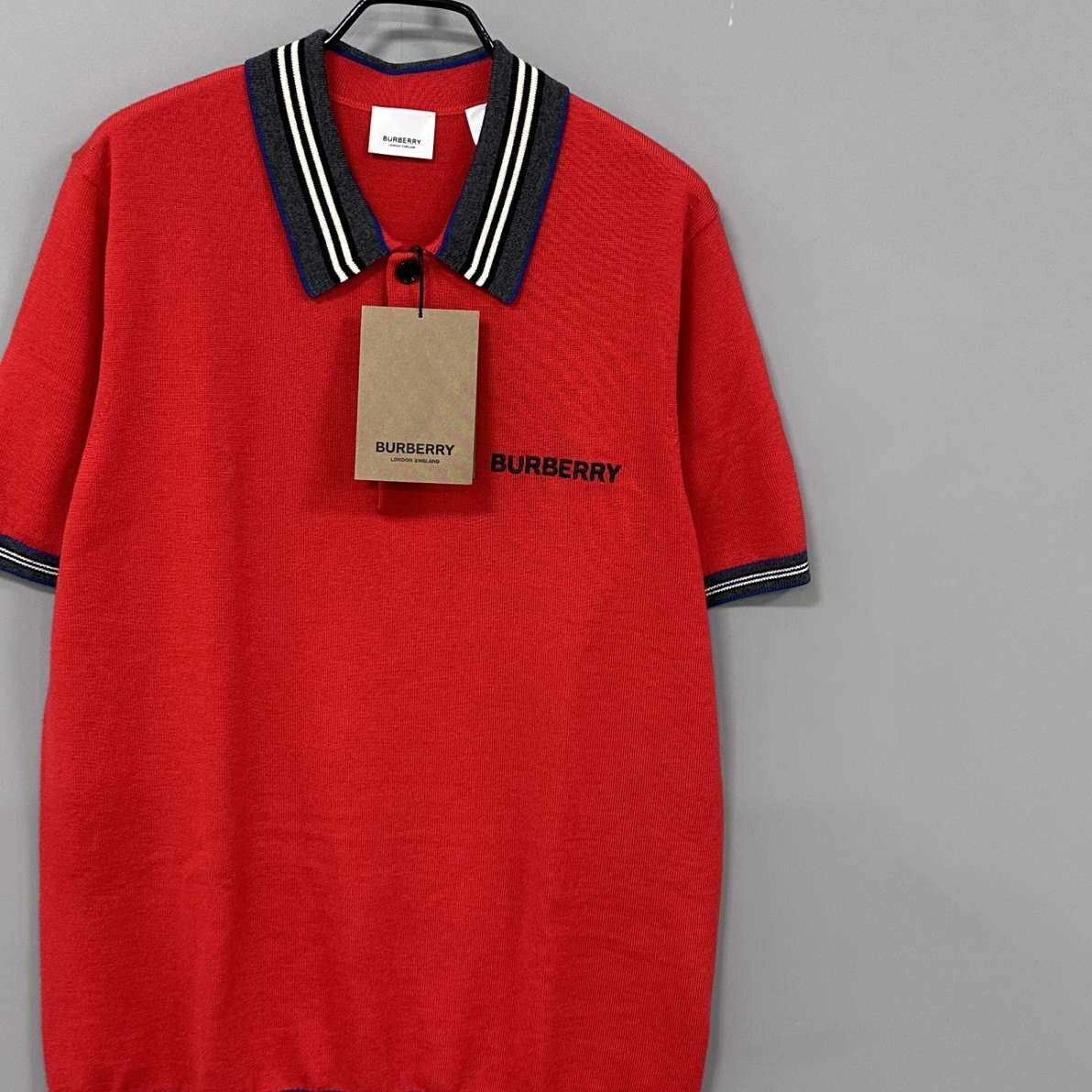 Burberry Burberry Retro Embroidered Red Polo m Men Size US M / EU 48-50 / 2 - 2 Thumbnail