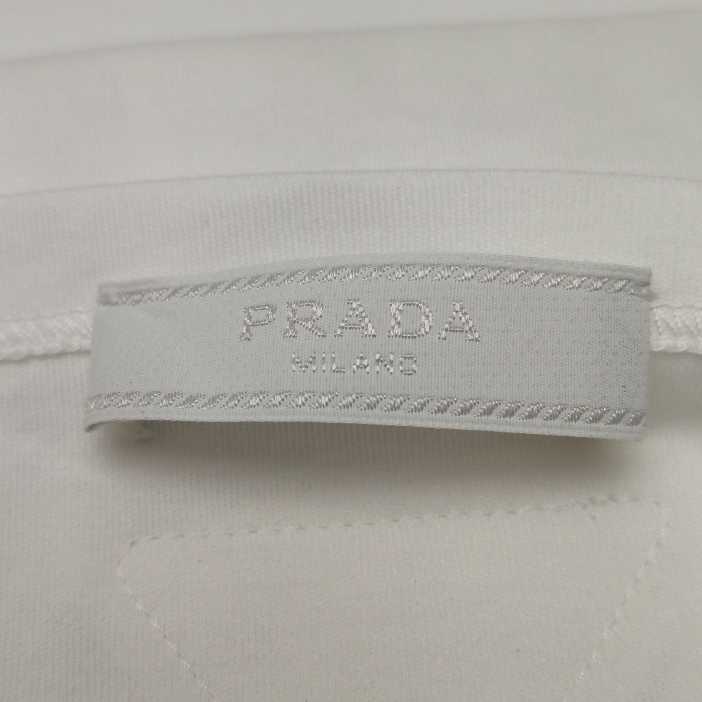Prada Prada Triangle Logo Cotton T-Shirt XL Size US XL / EU 56 / 4 - 6 Thumbnail