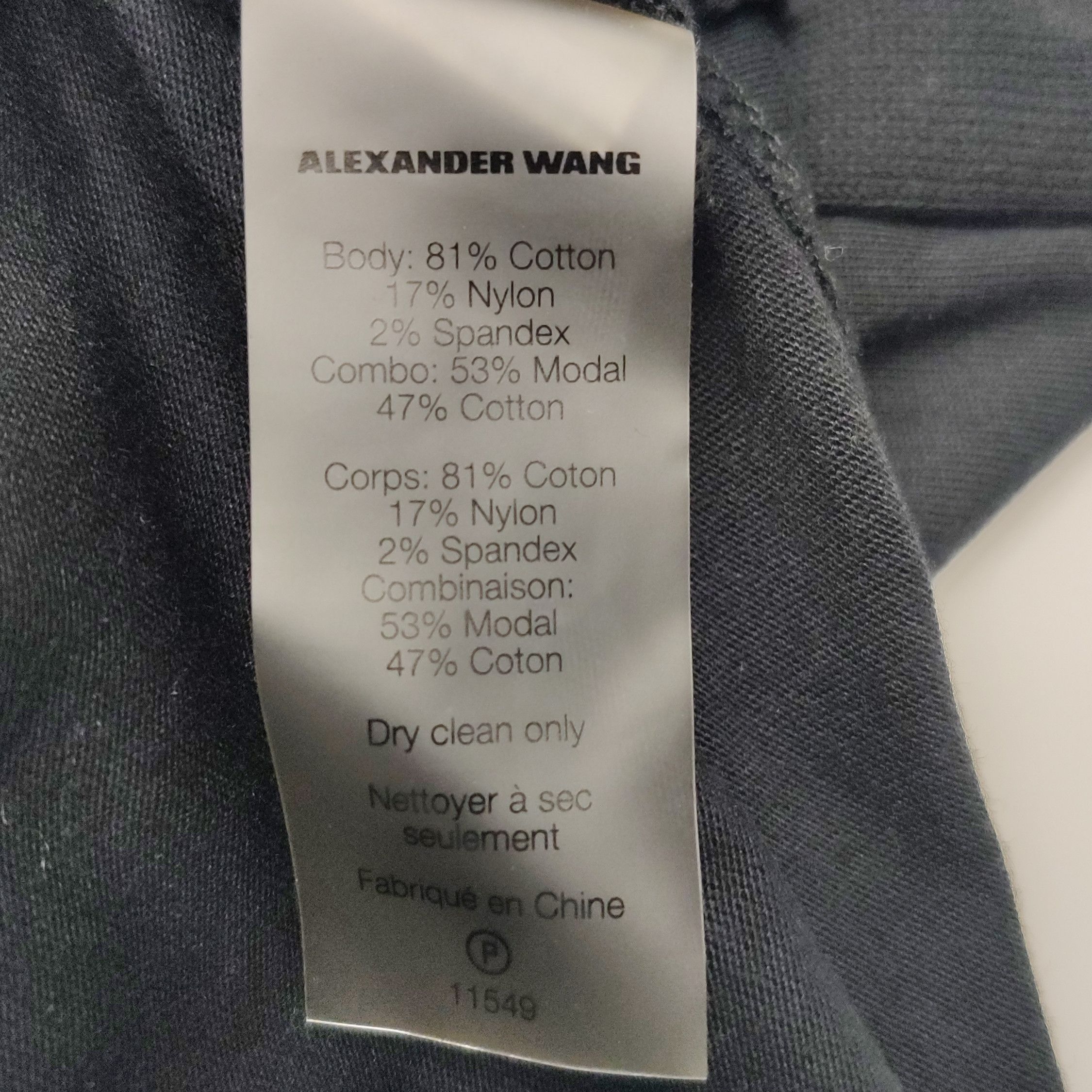Alexander Wang Alexander Wang V-Neck Cotton Blend T-Shirt XS Size US XS / EU 42 / 0 - 6 Thumbnail
