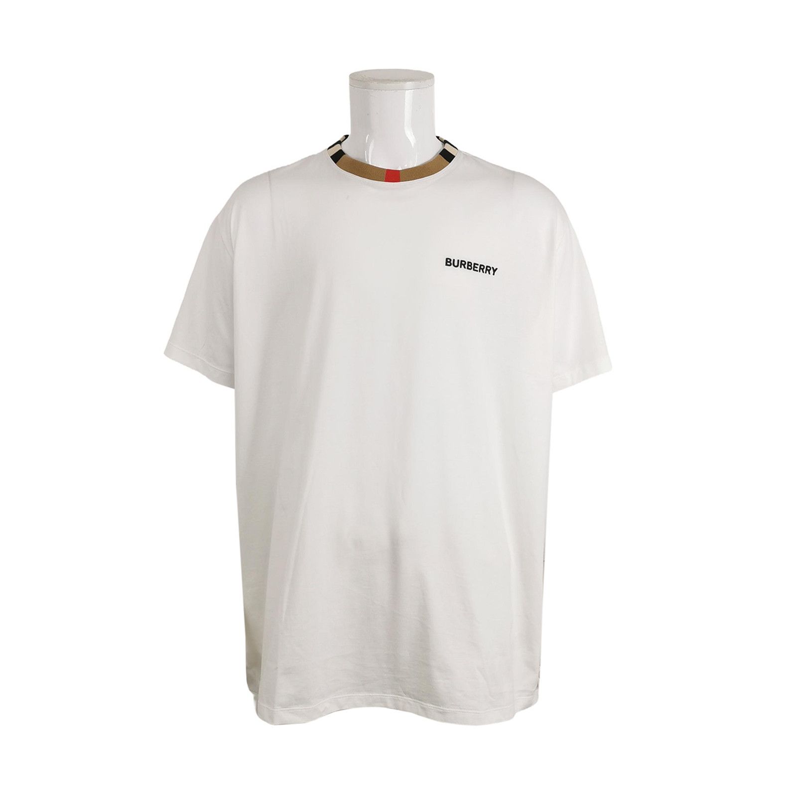 Burberry Burberry Striped Trim Logo T-Shirt XL Size US XL / EU 56 / 4 - 2 Thumbnail