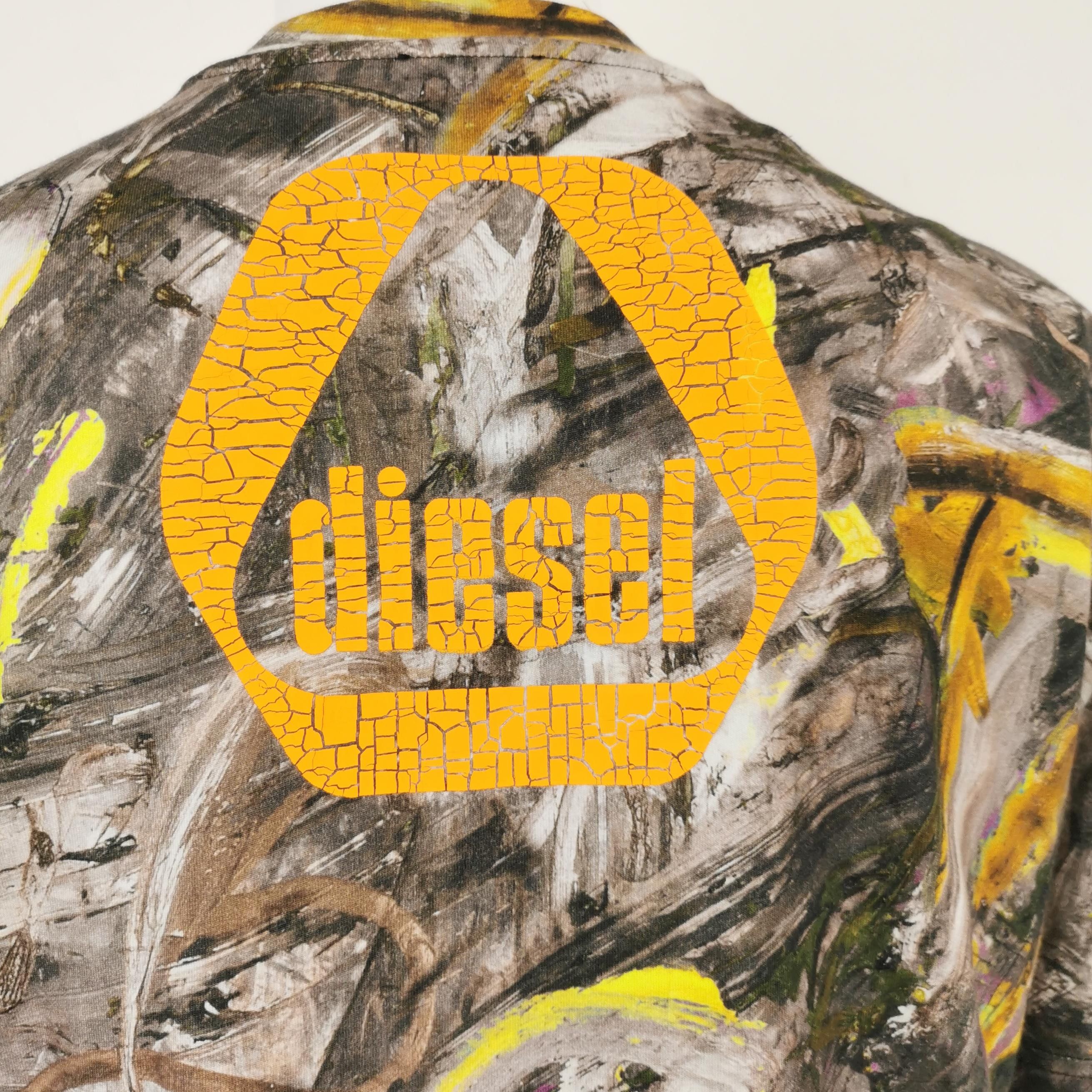 Diesel Diesel Abstract Paint Graphic T-Shirt Size S Size US S / EU 44-46 / 1 - 4 Thumbnail
