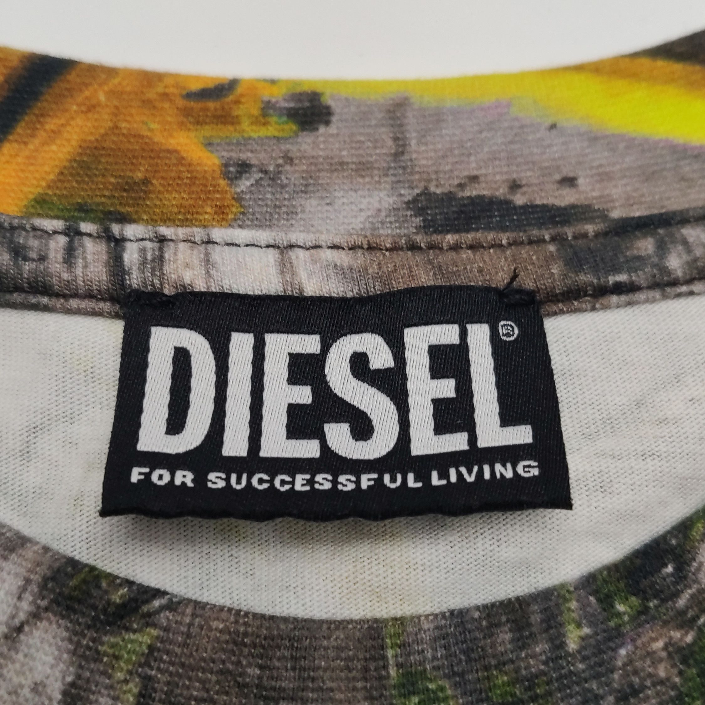 Diesel Diesel Abstract Paint Graphic T-Shirt Size S Size US S / EU 44-46 / 1 - 6 Thumbnail