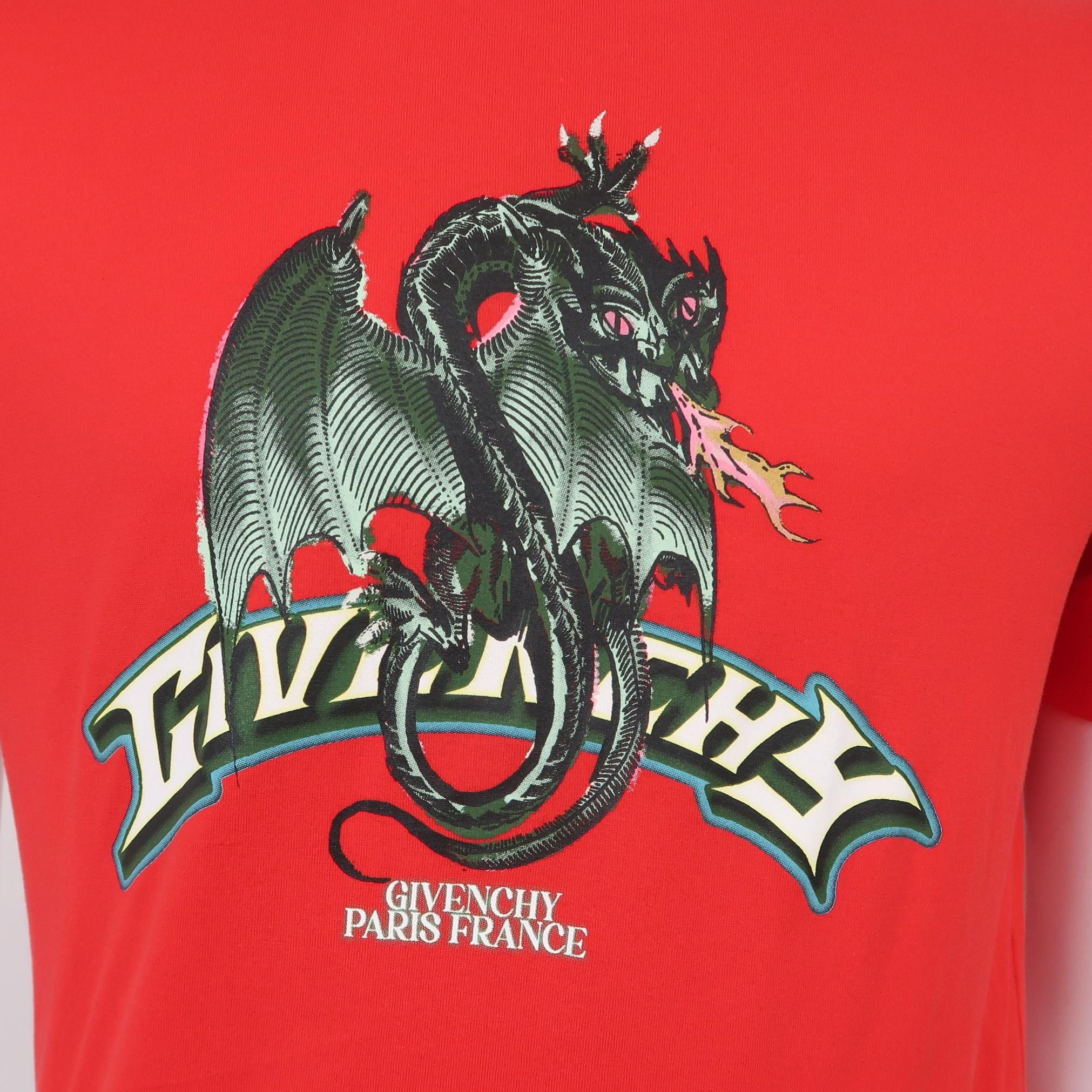 Givenchy Givenchy Dragon Graphic T-Shirt Size S Size US S / EU 44-46 / 1 - 4 Thumbnail