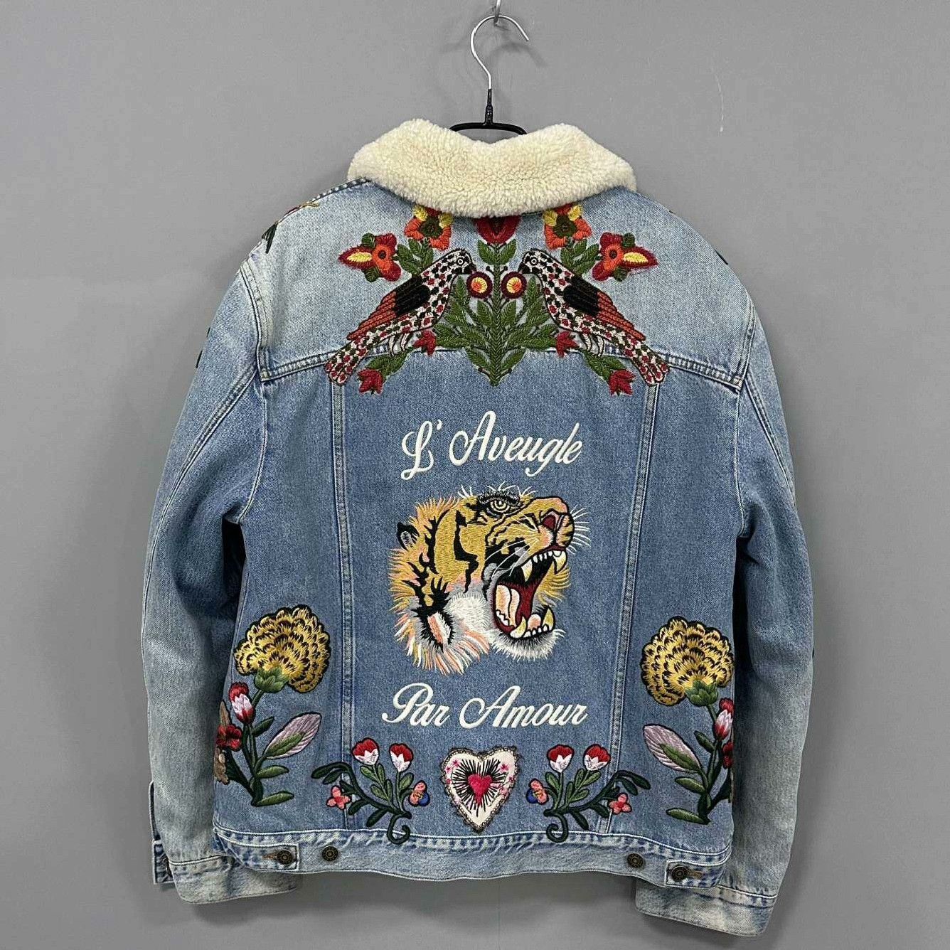 Gucci Gucci Denim Embroidered Jacket it_40 Women Size S / US 4 / IT 40 - 3 Thumbnail