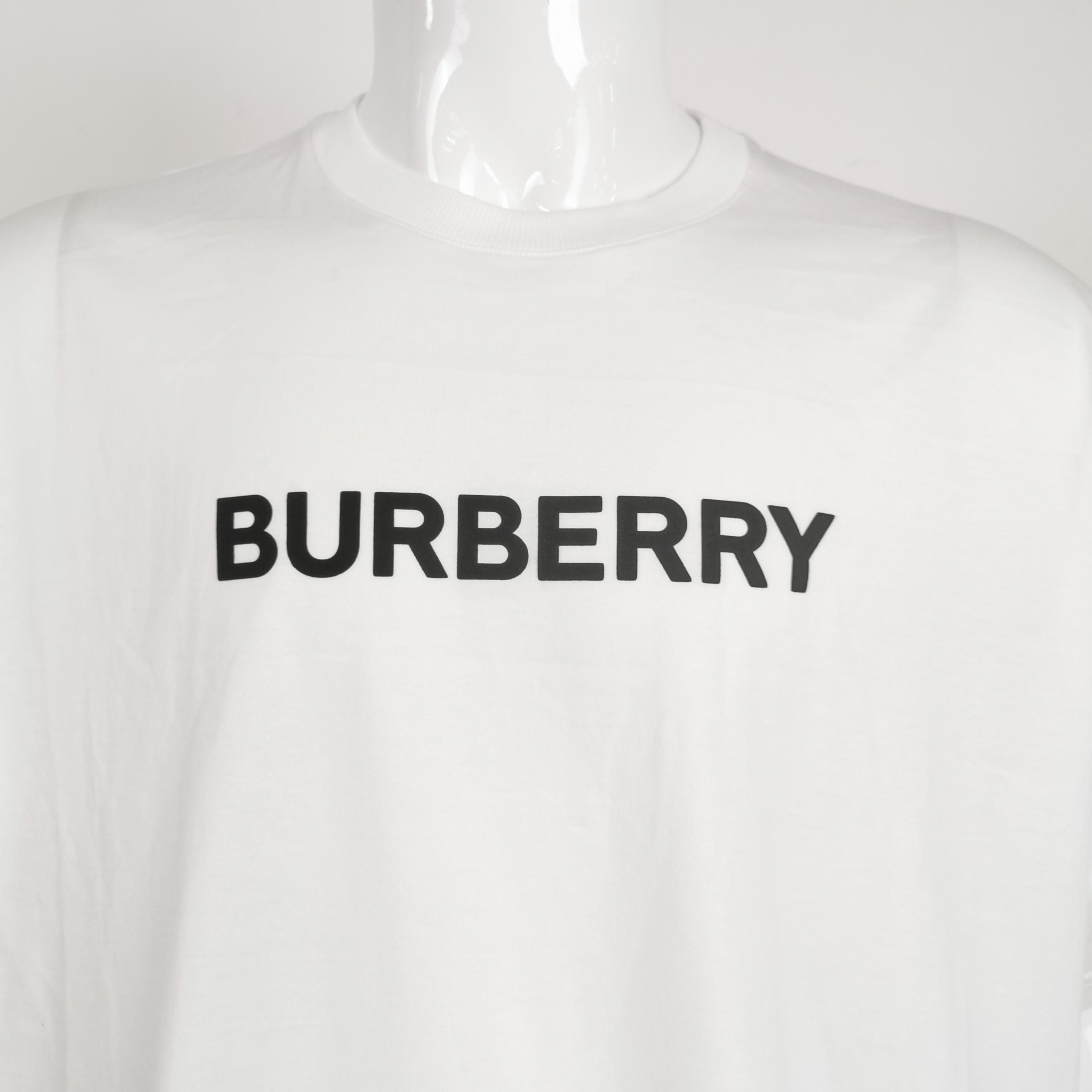 Burberry Burberry Logo Print Cotton T-Shirt White XL Size US XL / EU 56 / 4 - 4 Thumbnail