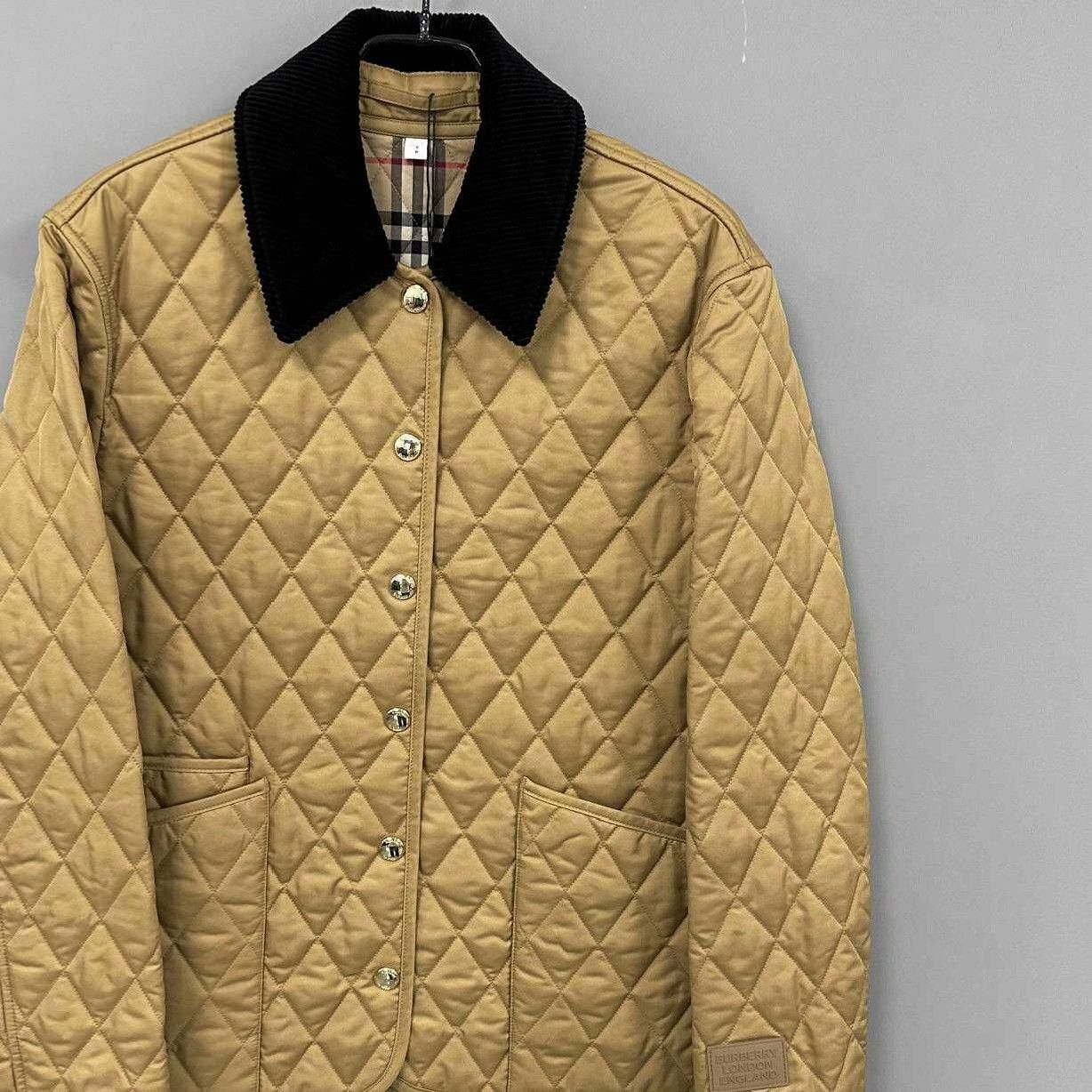 Burberry Burberry Cotton Yellow Down Jacket S Women Size S / US 4 / IT 40 - 2 Thumbnail